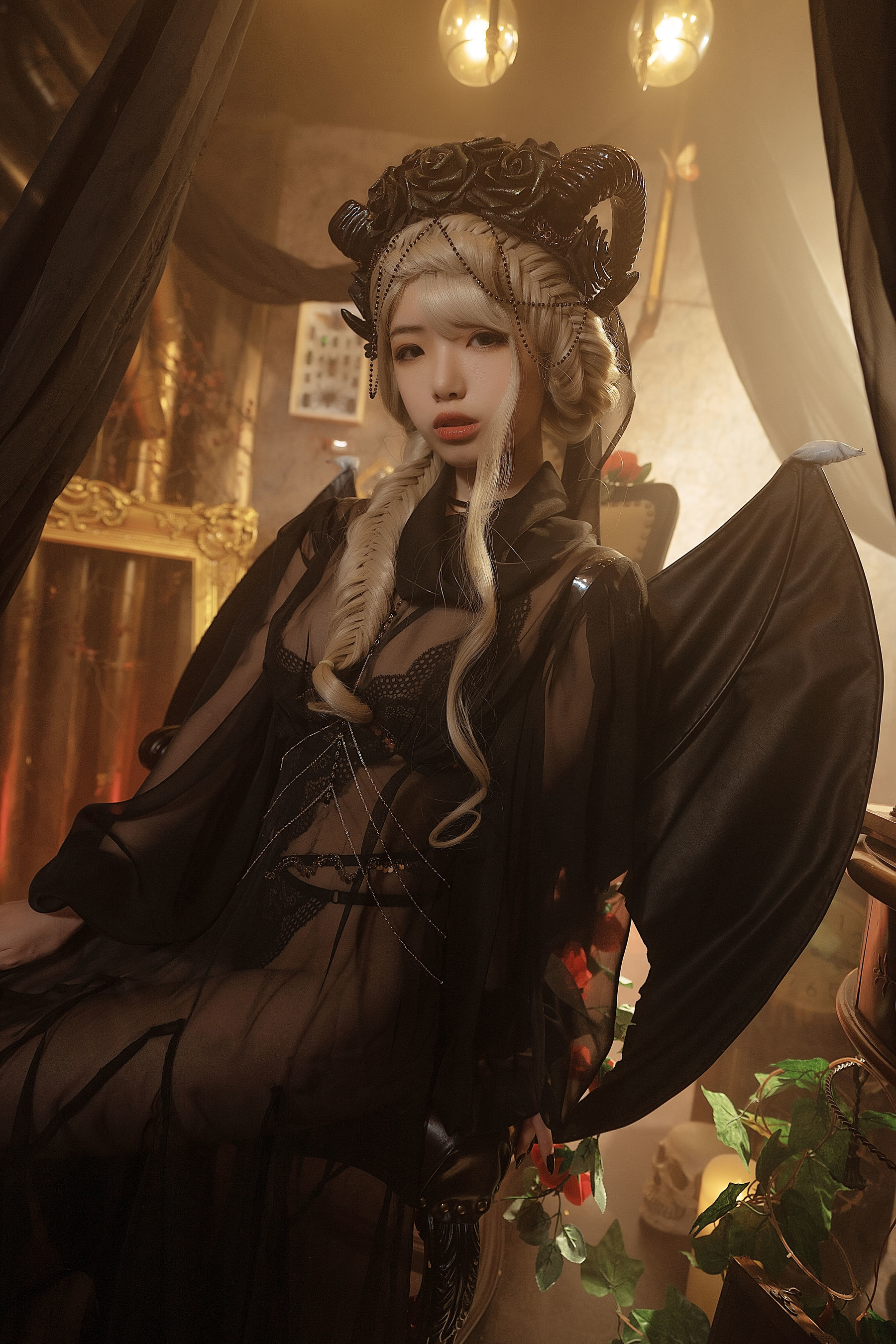 [萝莉COS] 雯妹 – 魅魔 gothic devil [16P]