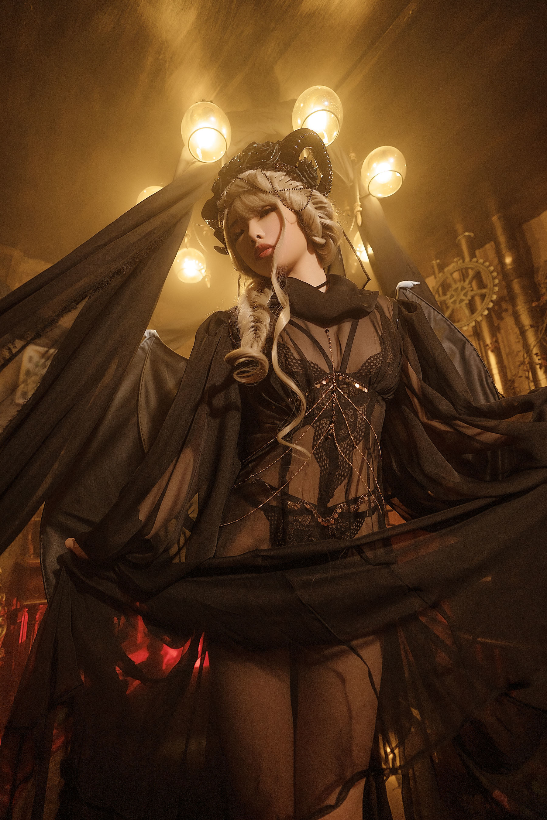 [萝莉COS] 雯妹 – 魅魔 gothic devil [16P]