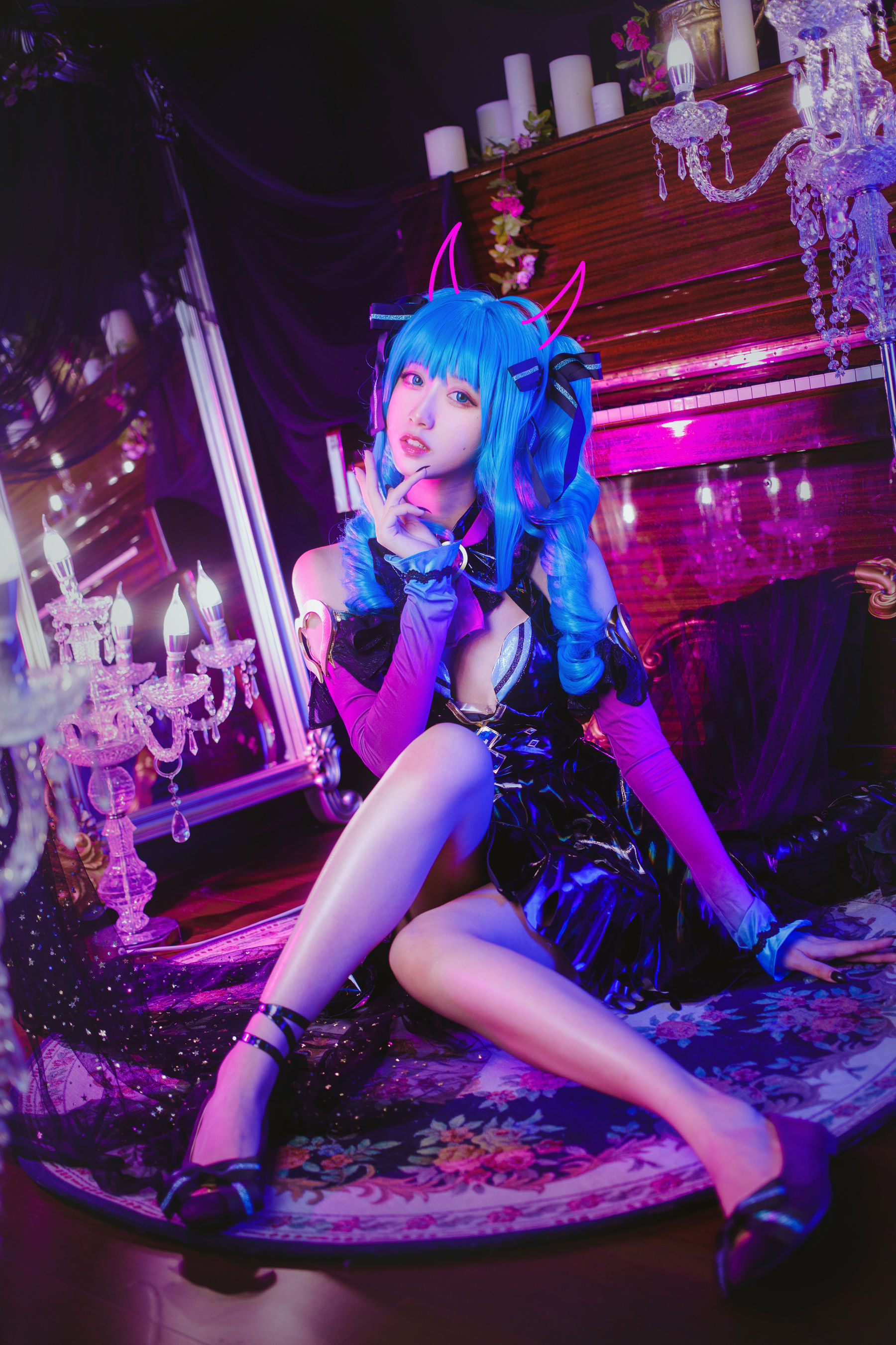 萌系小姐姐木绵绵OwO – miku小恶魔 [19P]