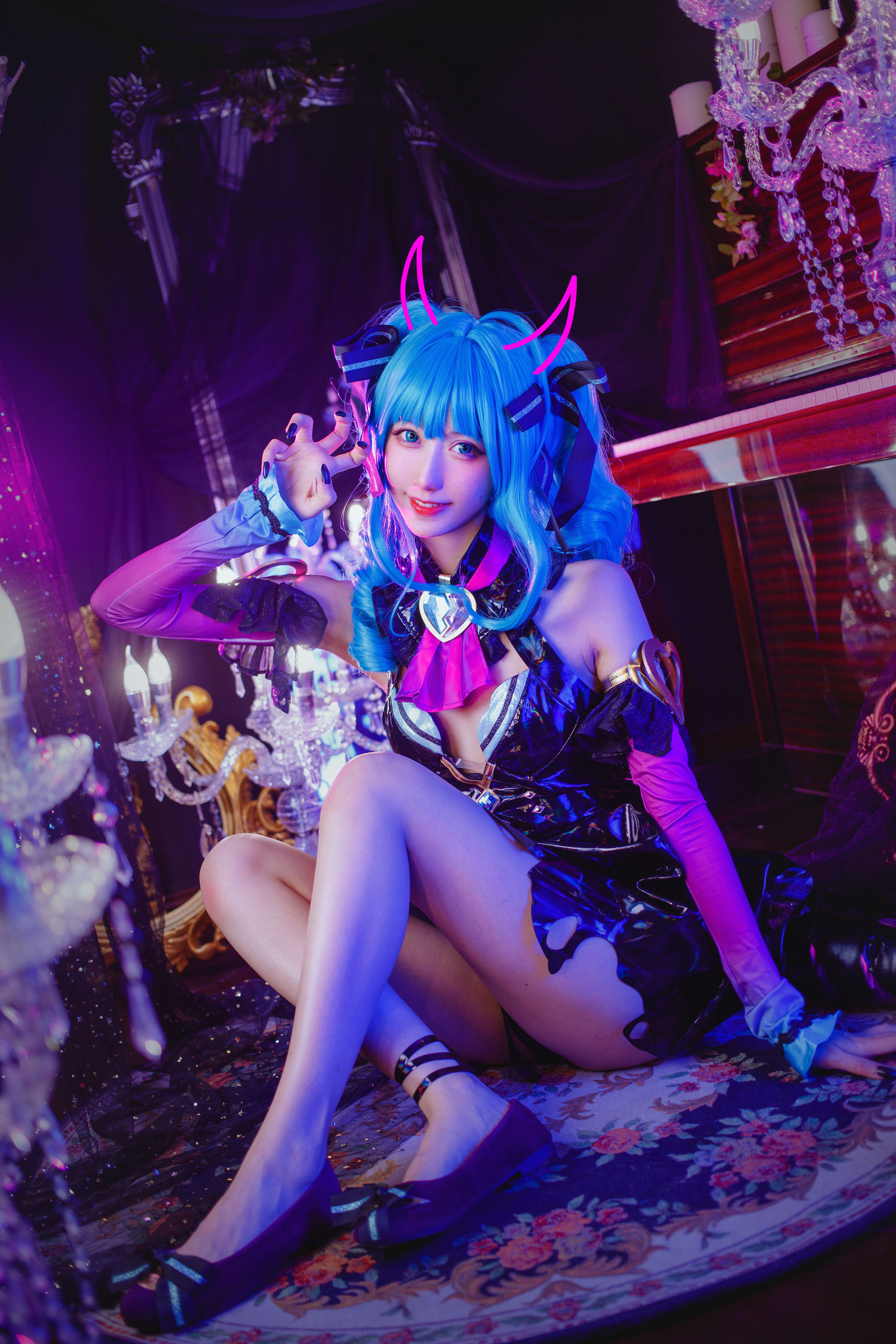 萌系小姐姐木绵绵OwO – miku小恶魔 [19P]