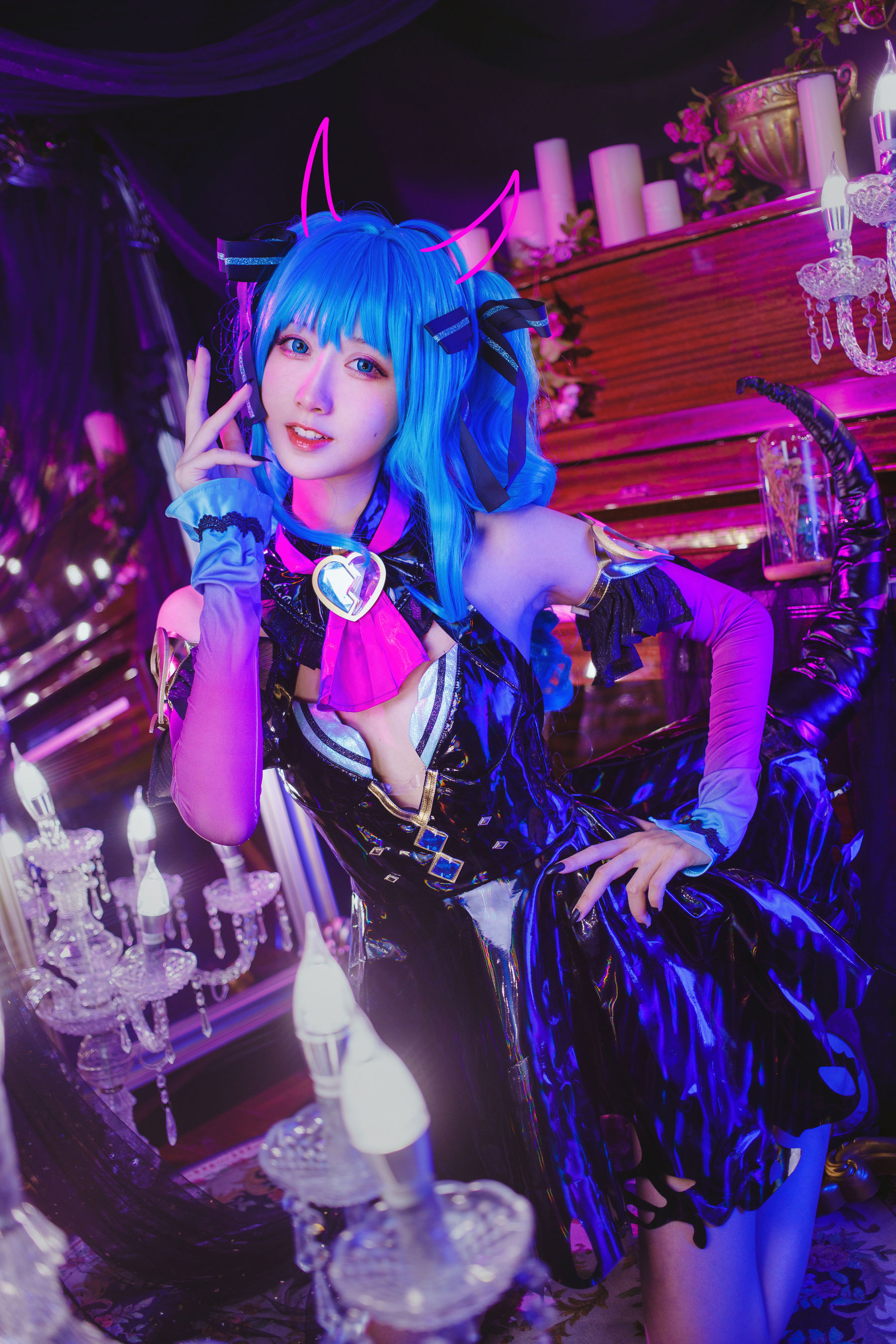 萌系小姐姐木绵绵OwO – miku小恶魔 [19P]