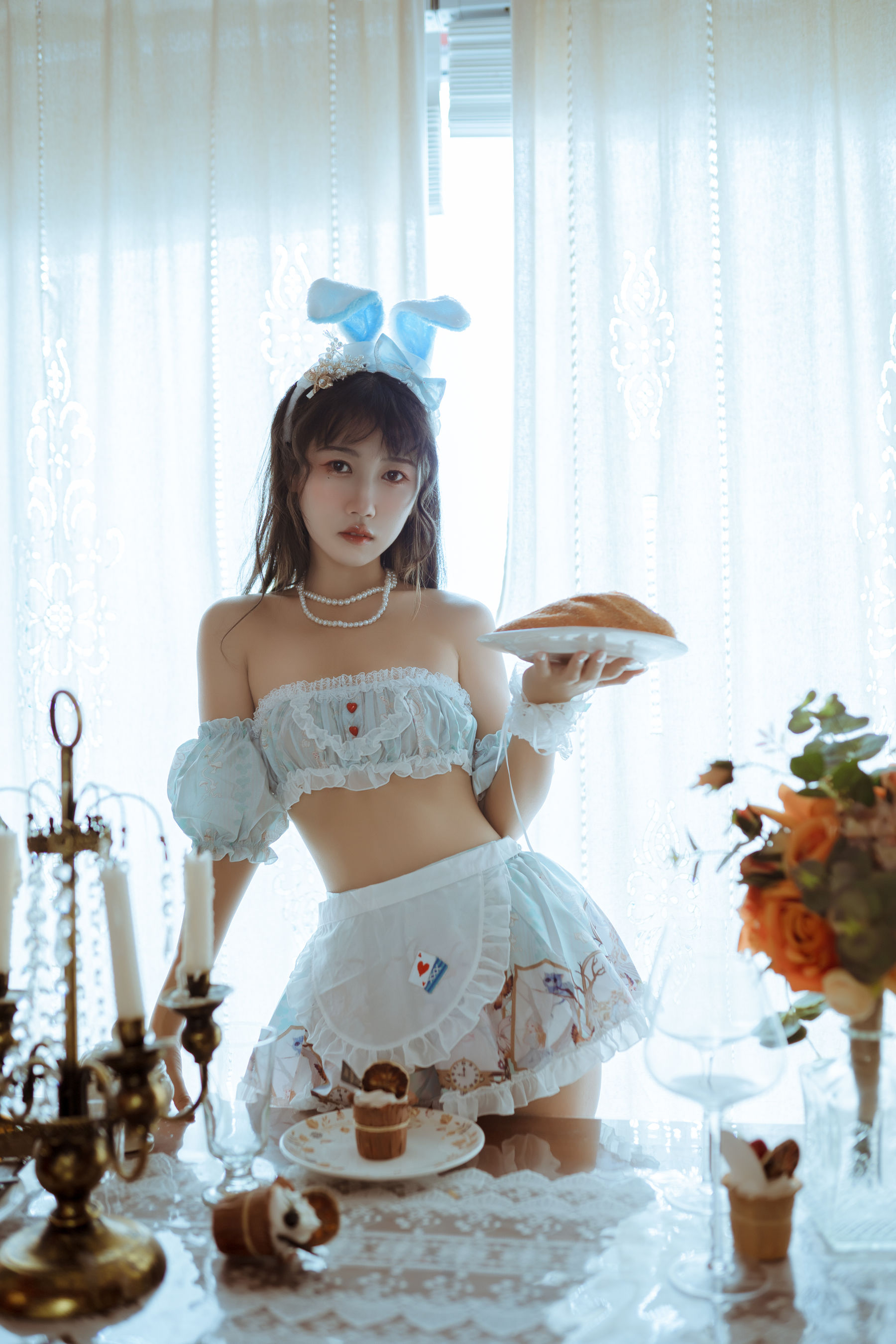 微博人气Coser不呆猫 – 兔子女友 [55P]