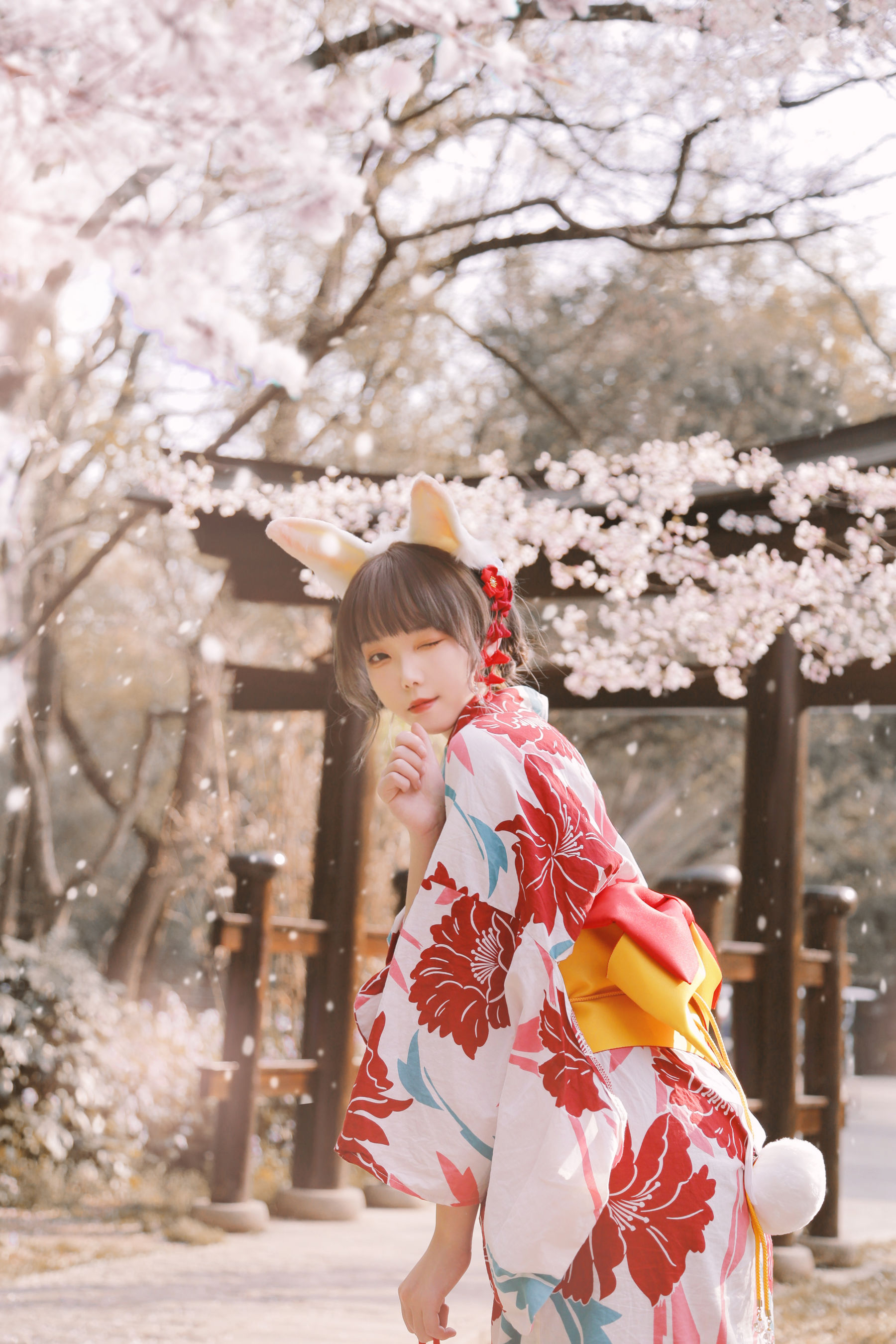 可爱妹子Fushii_海堂 – 樱花兔兔 [34P]