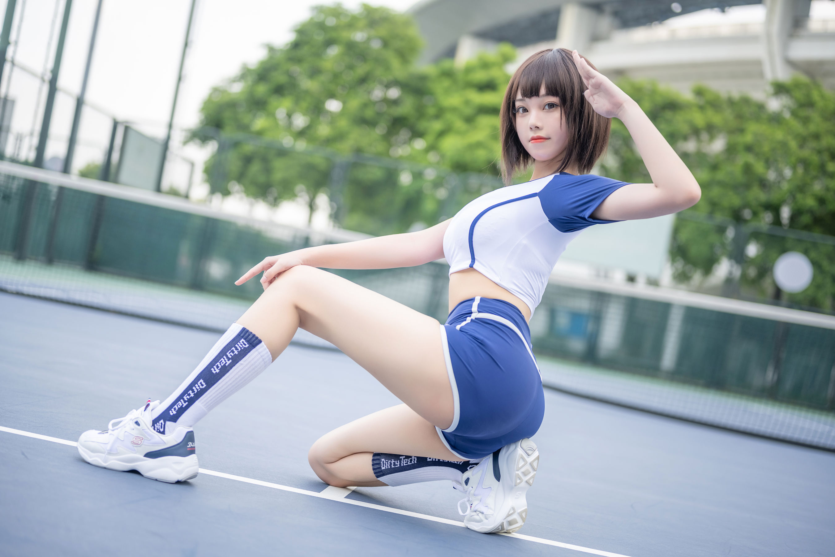萌系小姐姐蜜汁猫裘 – 体操服 [50P]