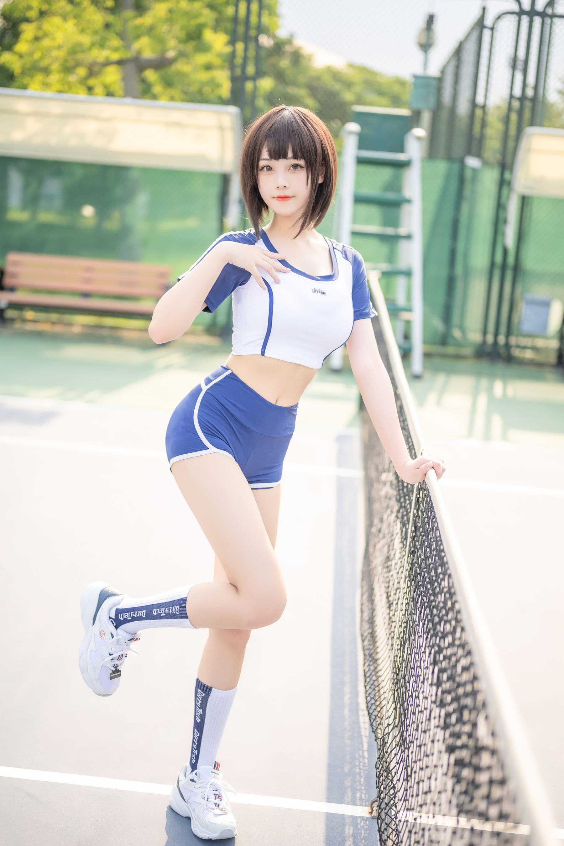 萌系小姐姐蜜汁猫裘 – 体操服 [50P]
