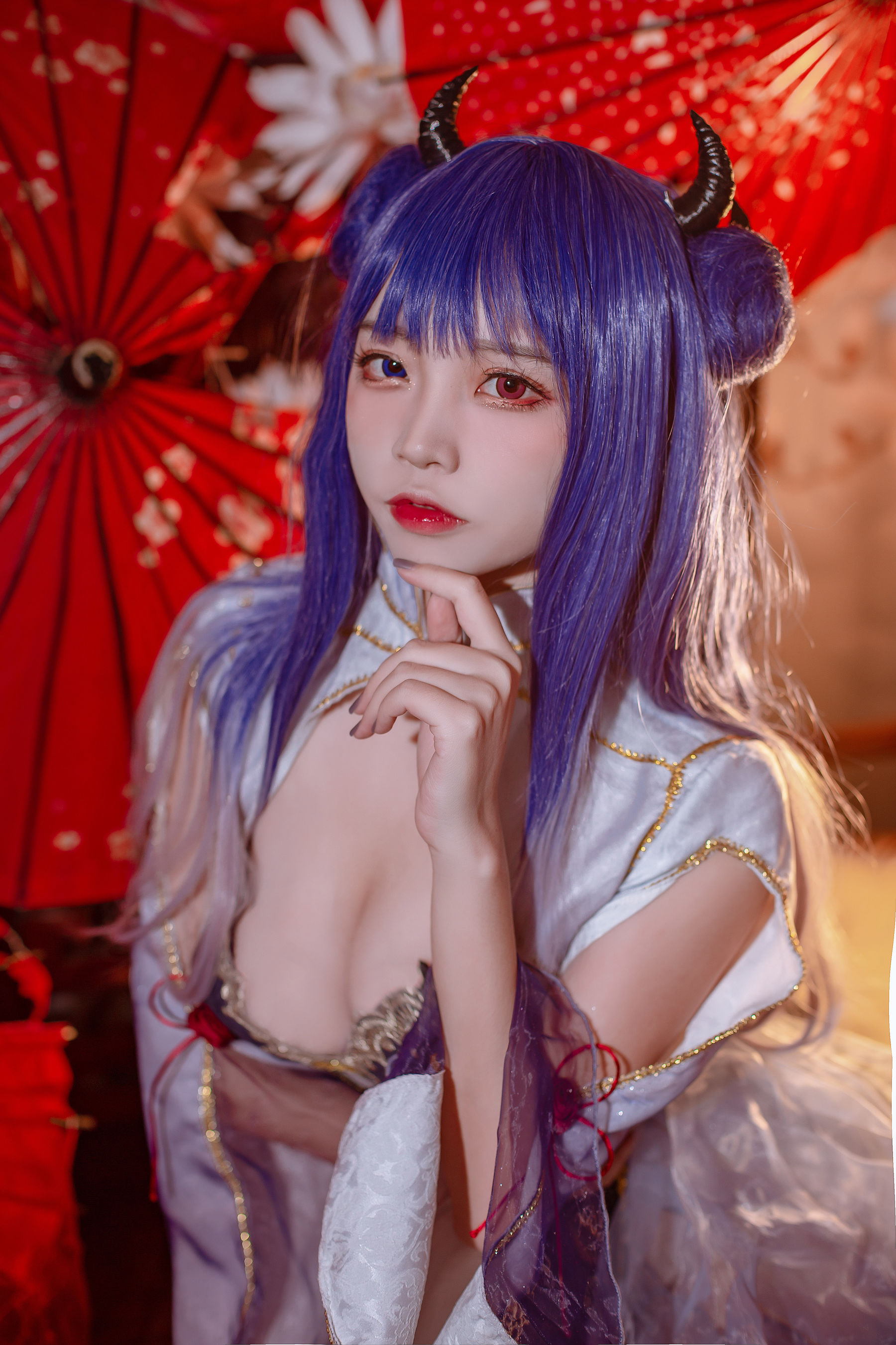 人气Coser二佐Nisa – 碧蓝 伊吹旗袍 [29P]