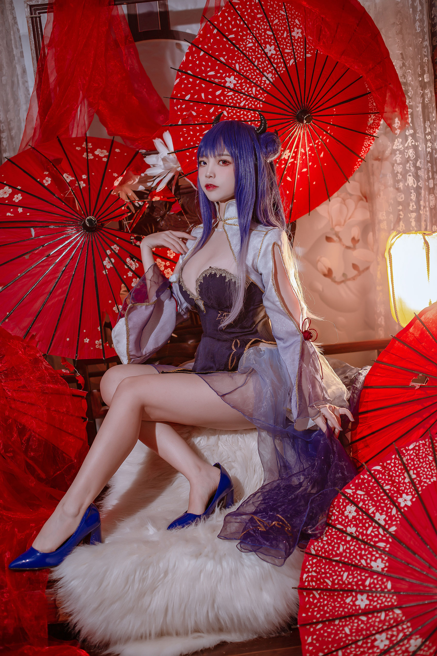 人气Coser二佐Nisa – 碧蓝 伊吹旗袍 [29P]