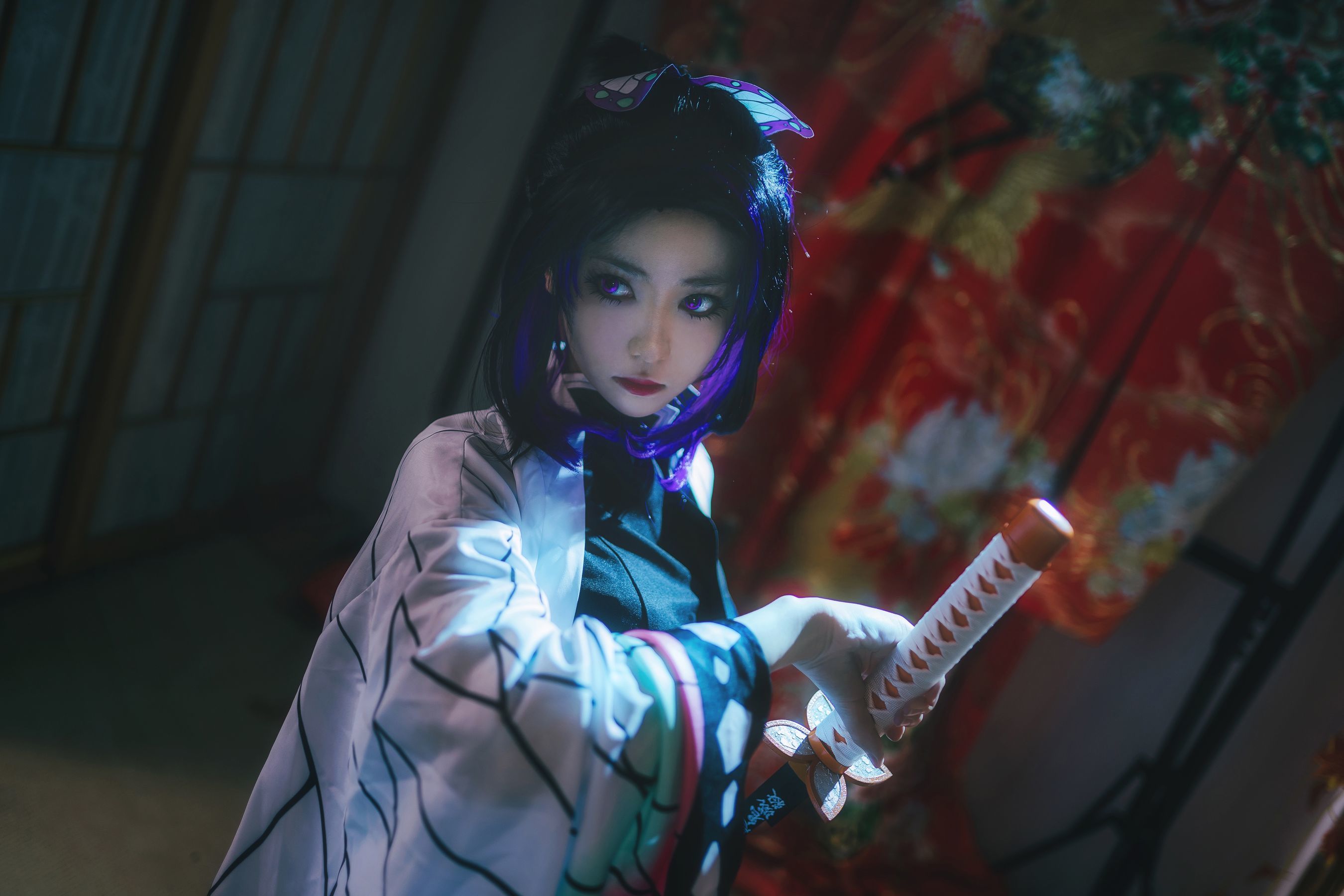 动漫博主南桃Momoko – 蝴蝶忍队服 [14P]