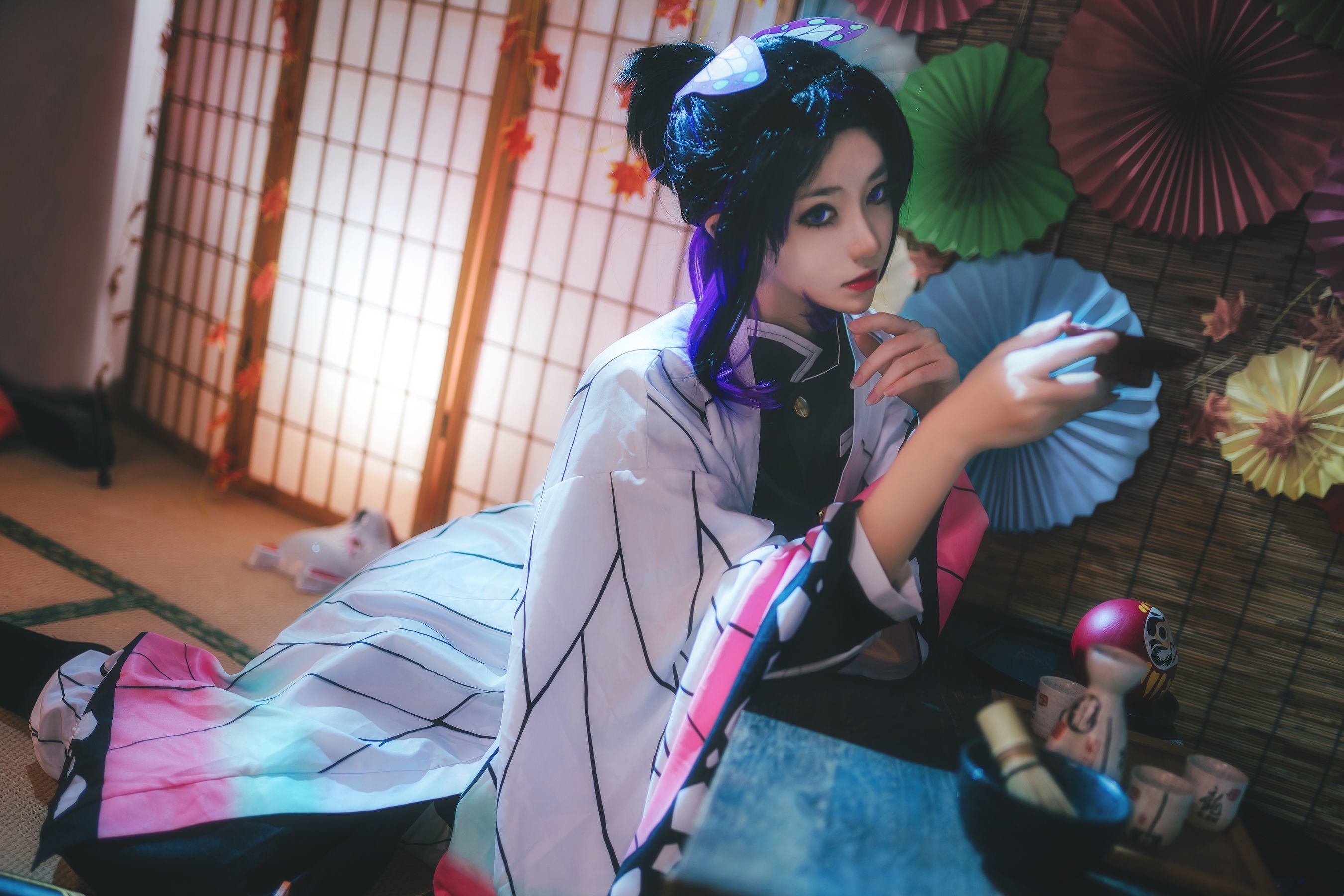 动漫博主南桃Momoko – 蝴蝶忍队服 [14P]