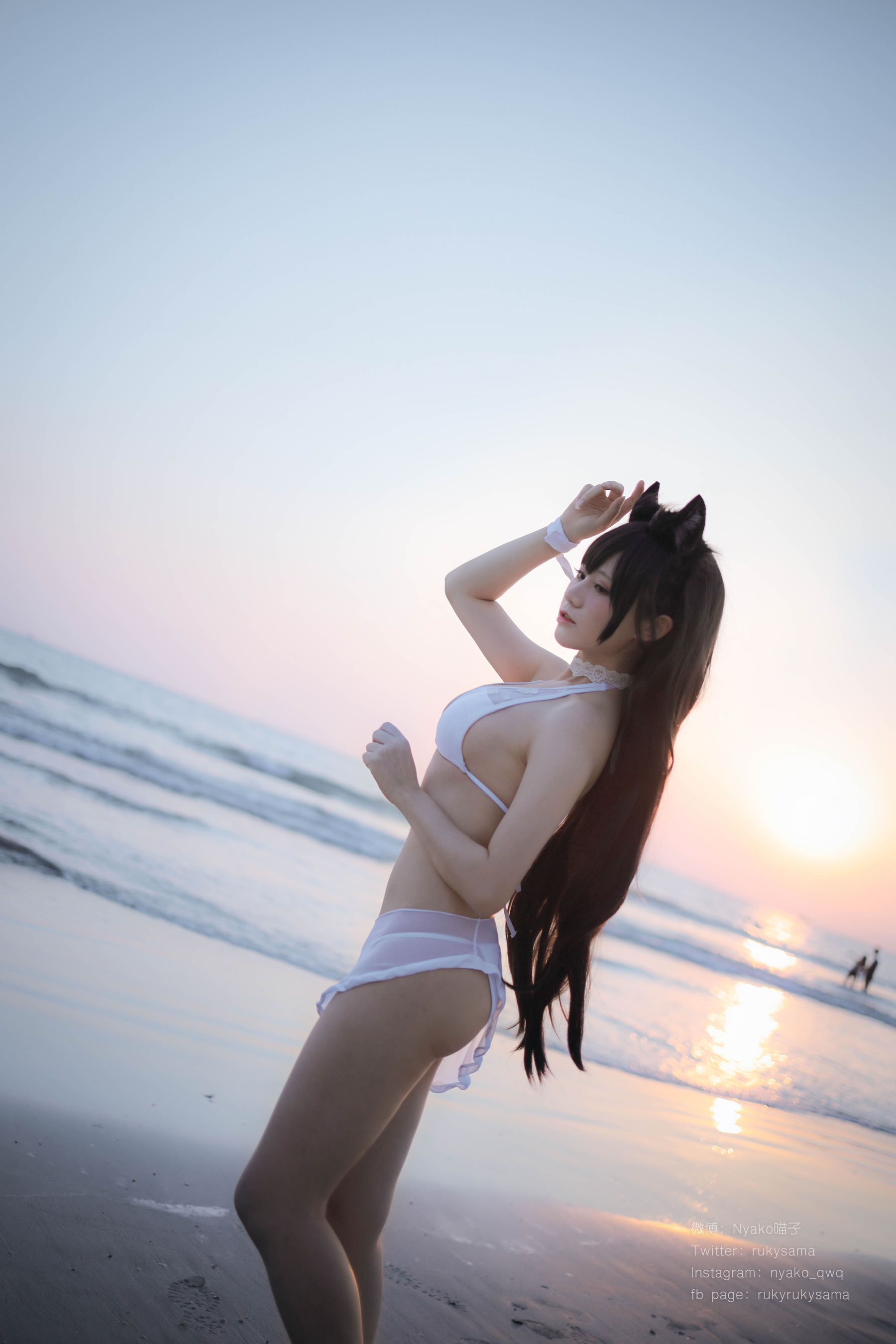 萌妹子Nyako喵子 爱宕泳装 [25P]
