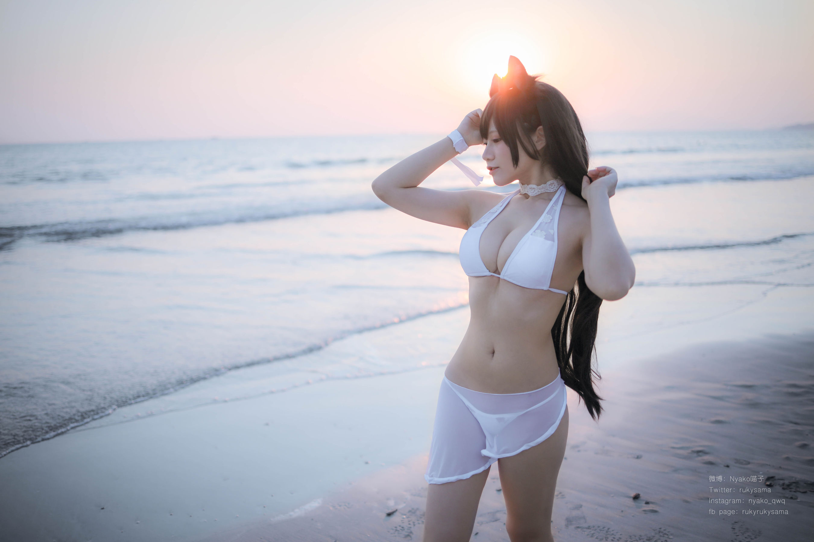 萌妹子Nyako喵子 爱宕泳装 [25P]