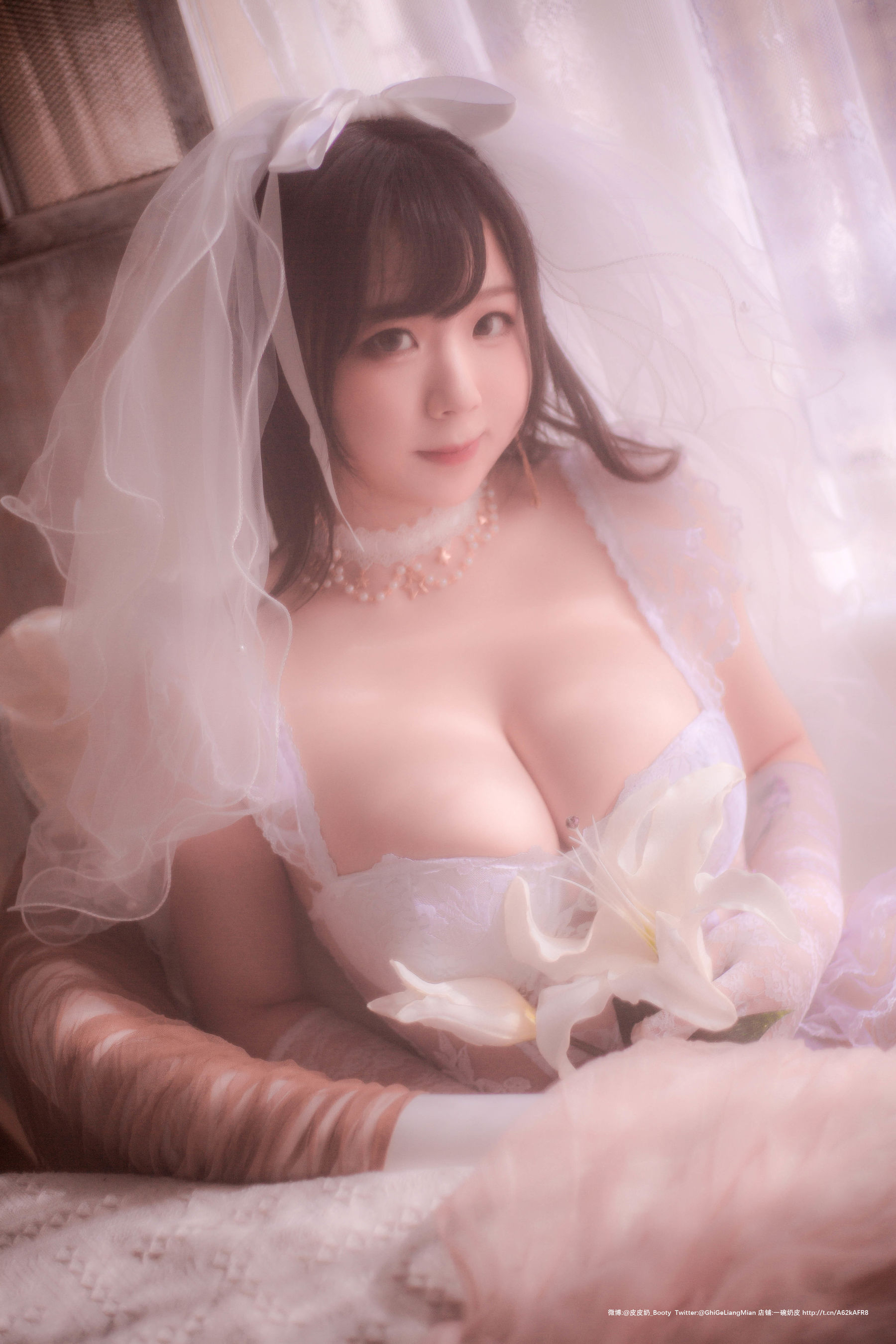 皮皮奶可可爱了啦 – 朦胧婚纱 [66P]