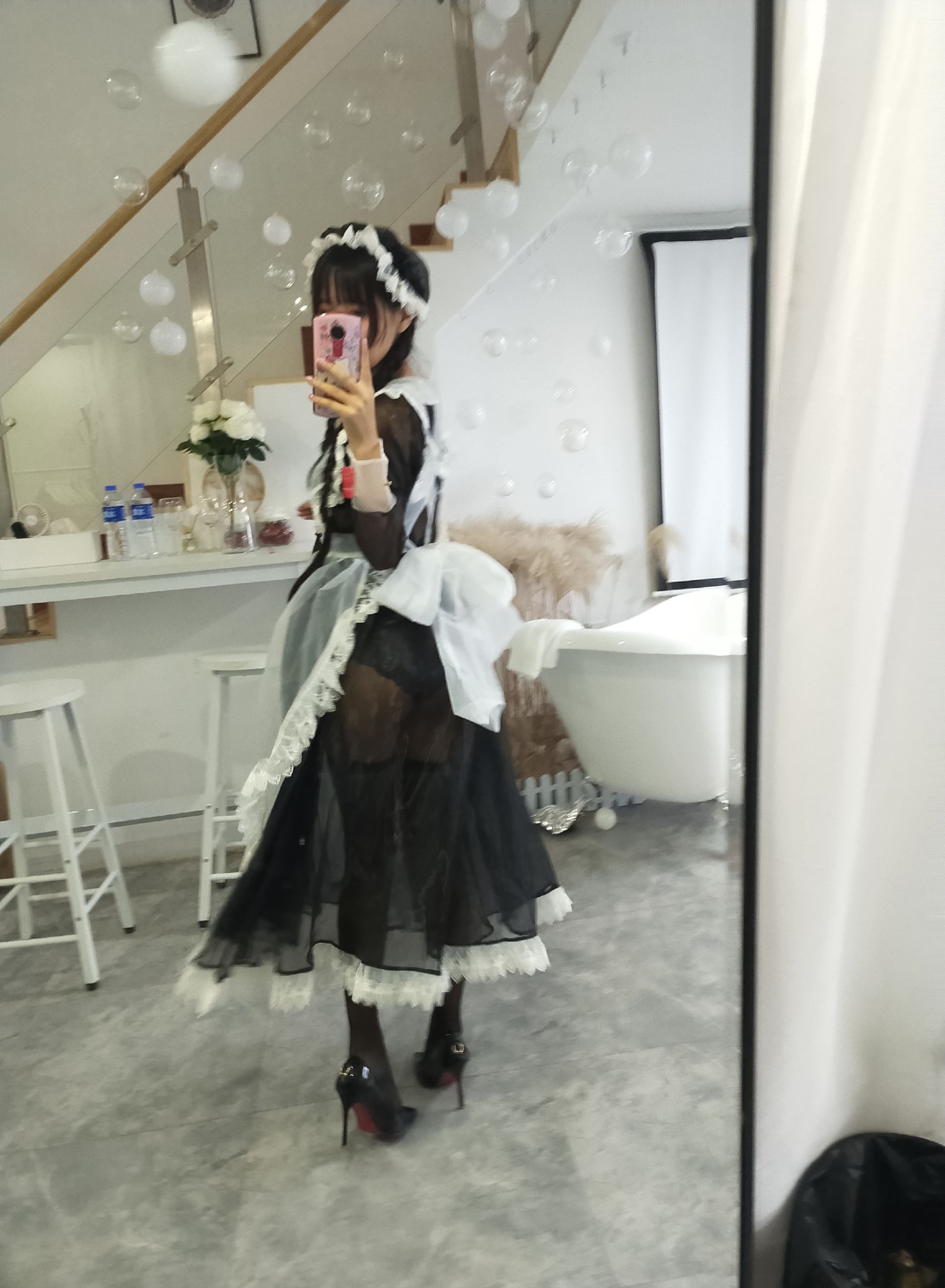 阳光美少女萌芽儿o0 透明女仆 [26P]