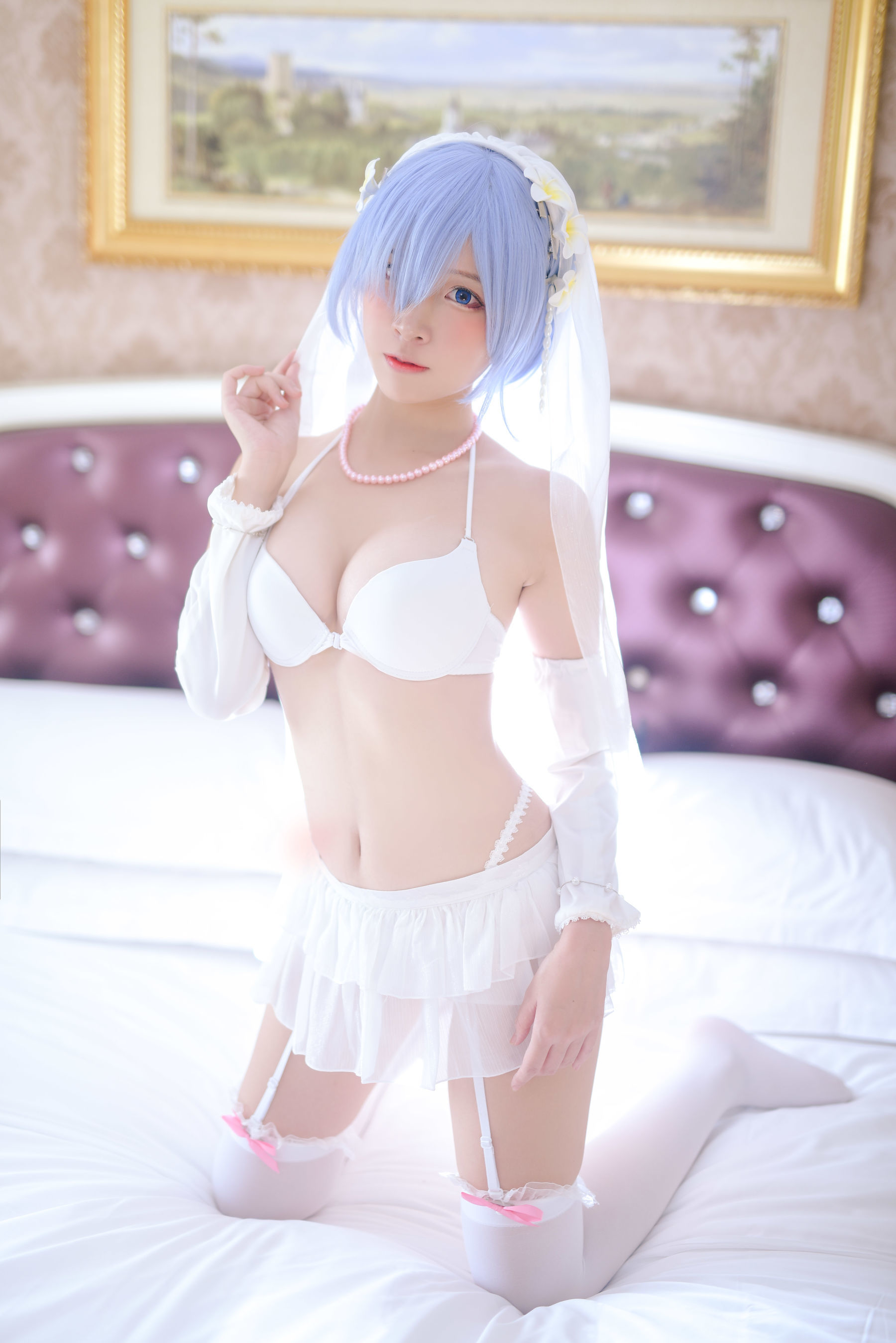 人气Coser二佐Nisa 蕾姆婚纱 [35P]