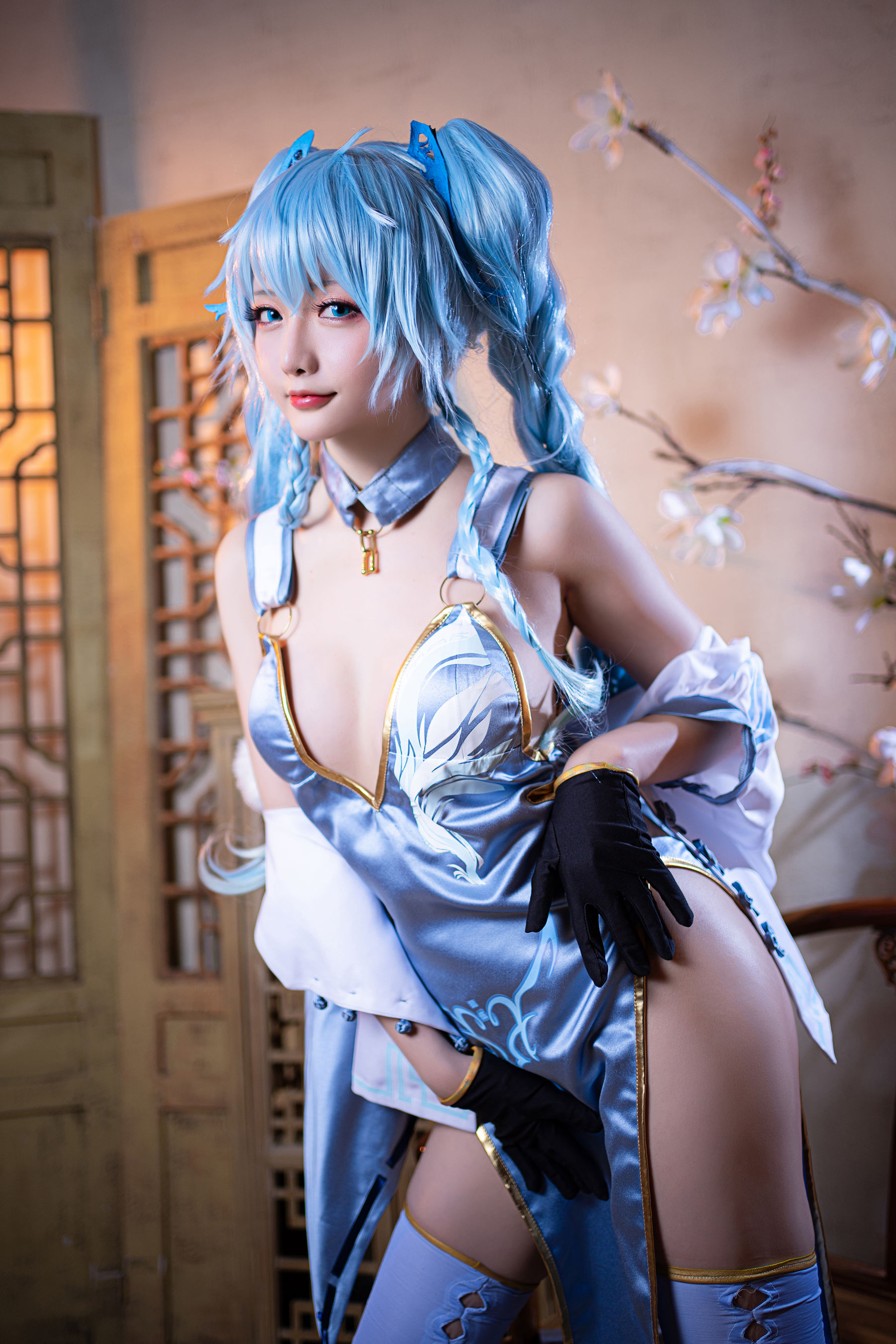 Coser小姐姐星之迟迟 – 秘密花园 PA15翠雀媚 [14P]
