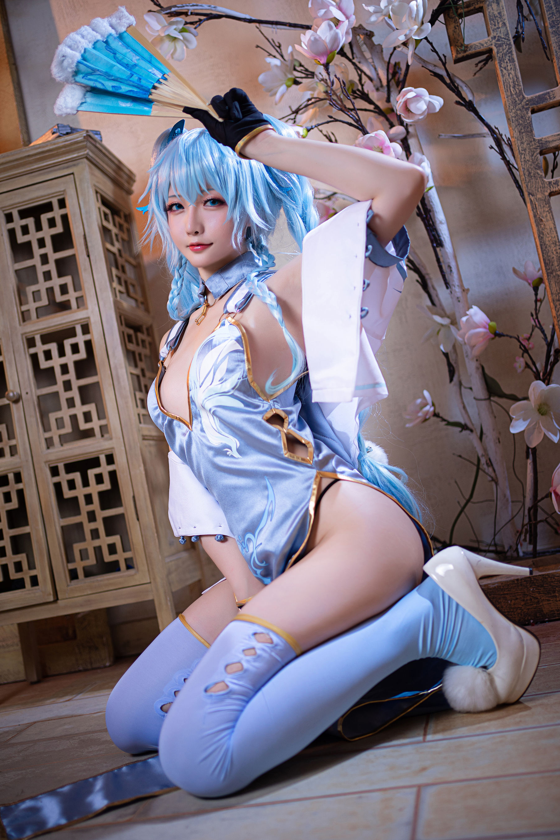 Coser小姐姐星之迟迟 – 秘密花园 PA15翠雀媚 [14P]