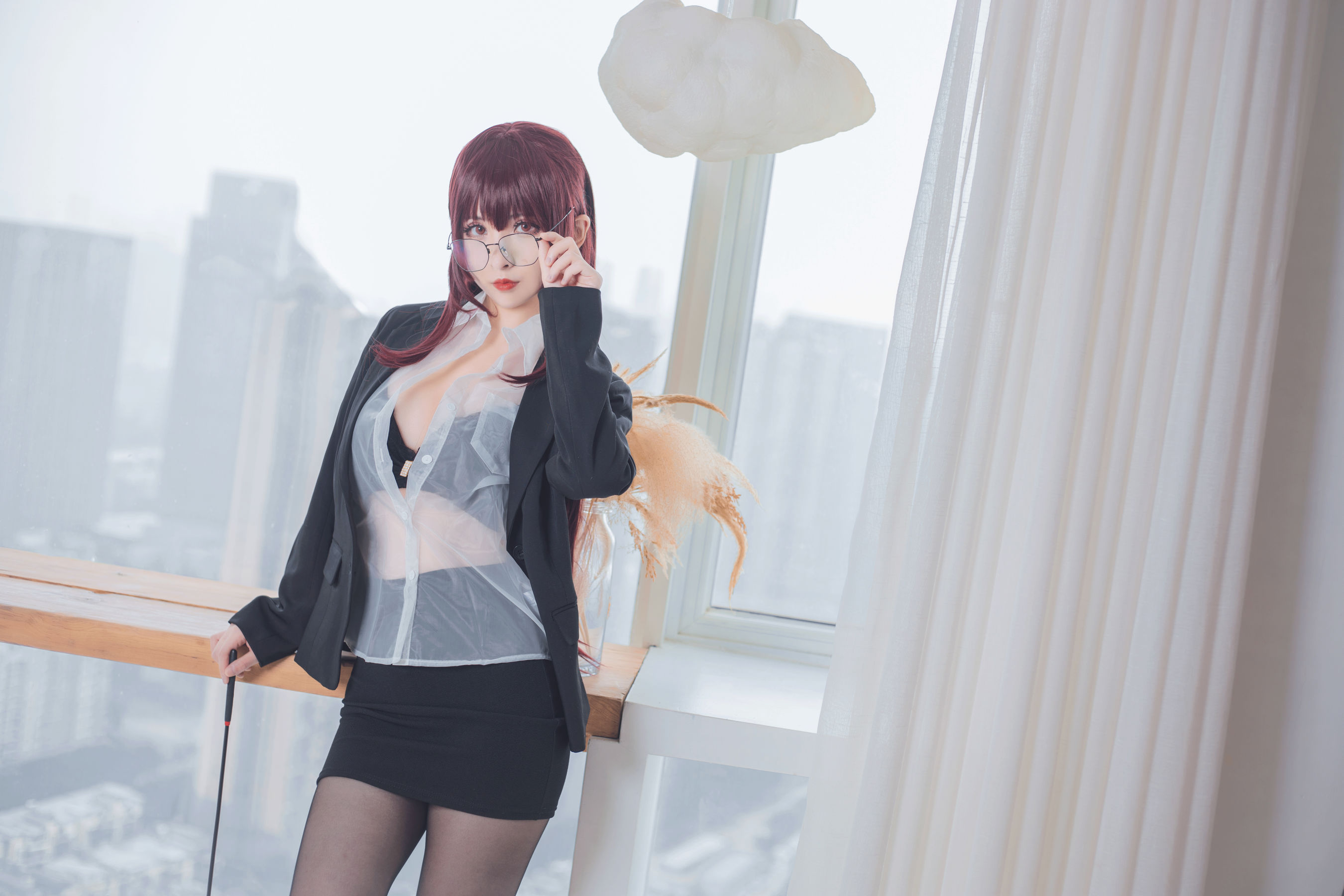 COS福利rioko凉凉子 七夕教师 [19P]