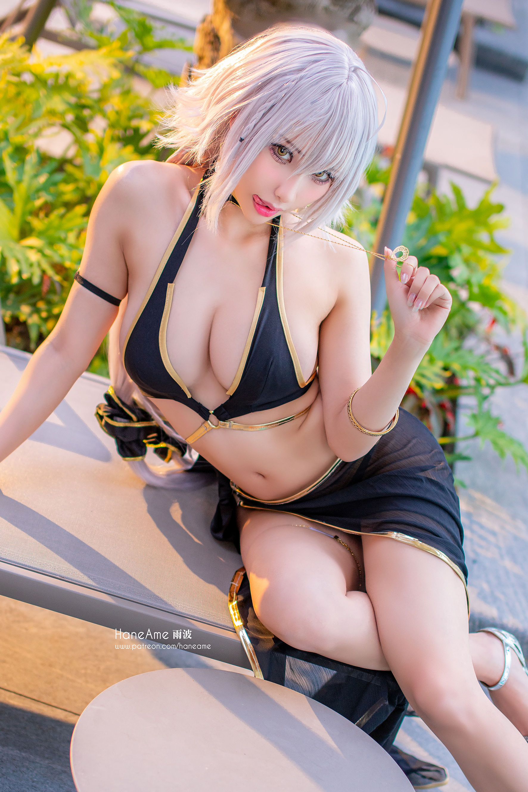 Hane Ame 雨波写真 – 黑贞泳装 [16P]