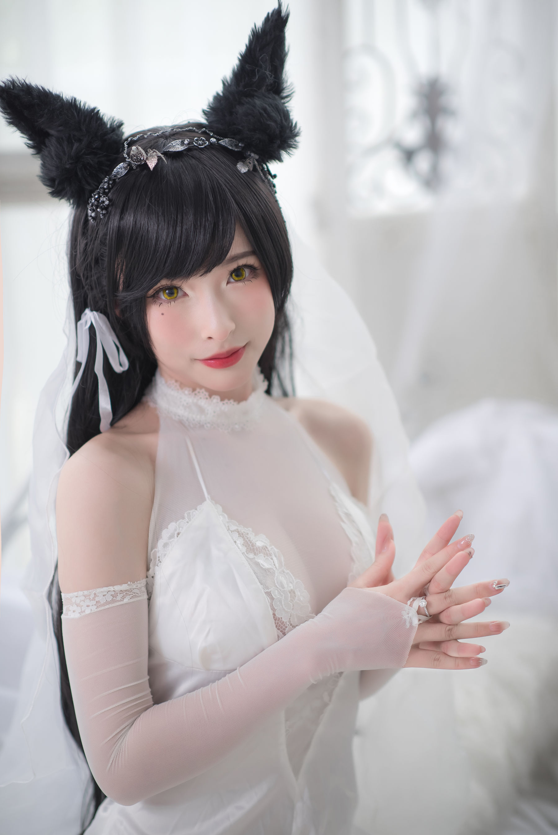 尤物清水由乃 – 爱宕婚纱 [49P]