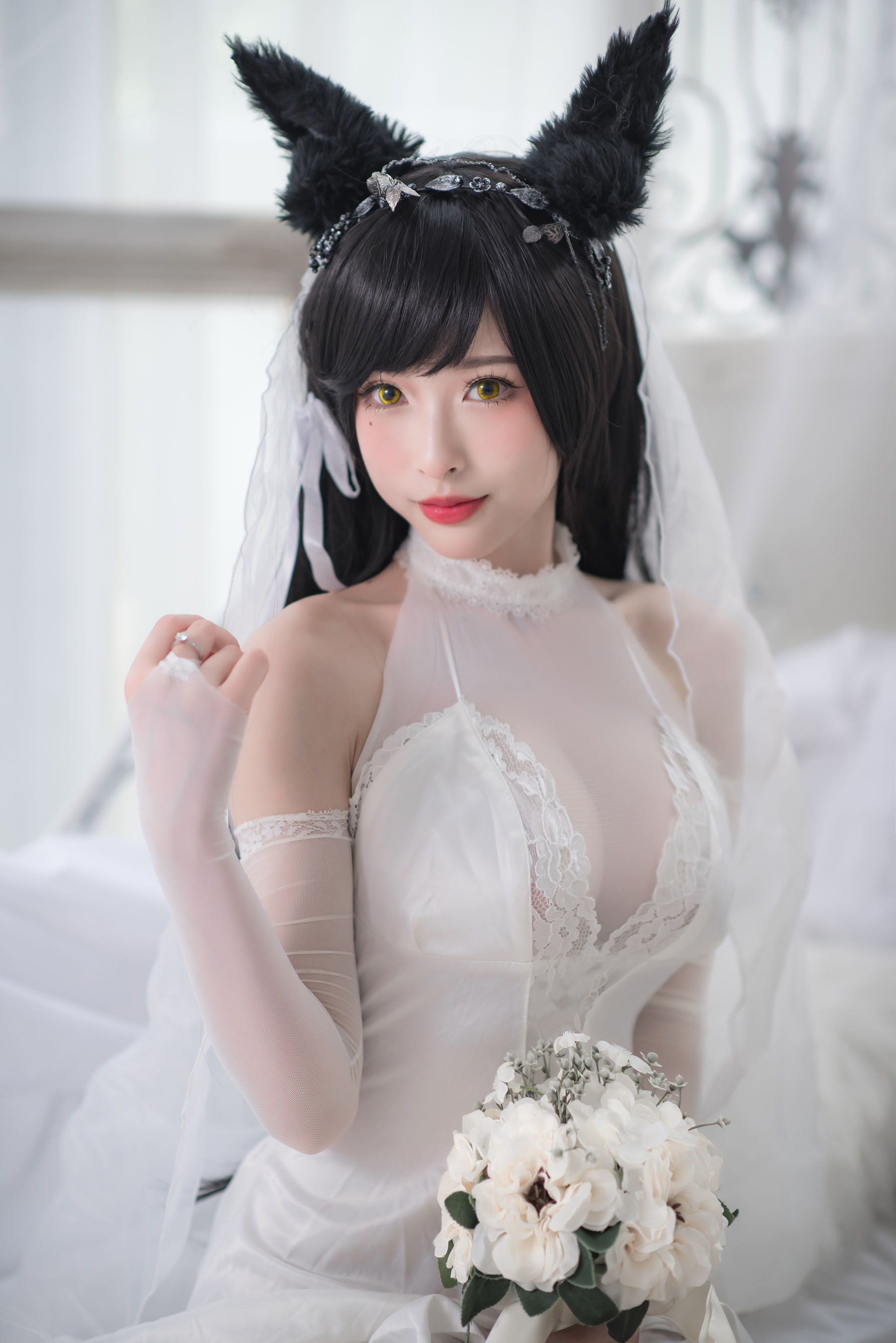 尤物清水由乃 – 爱宕婚纱 [49P]