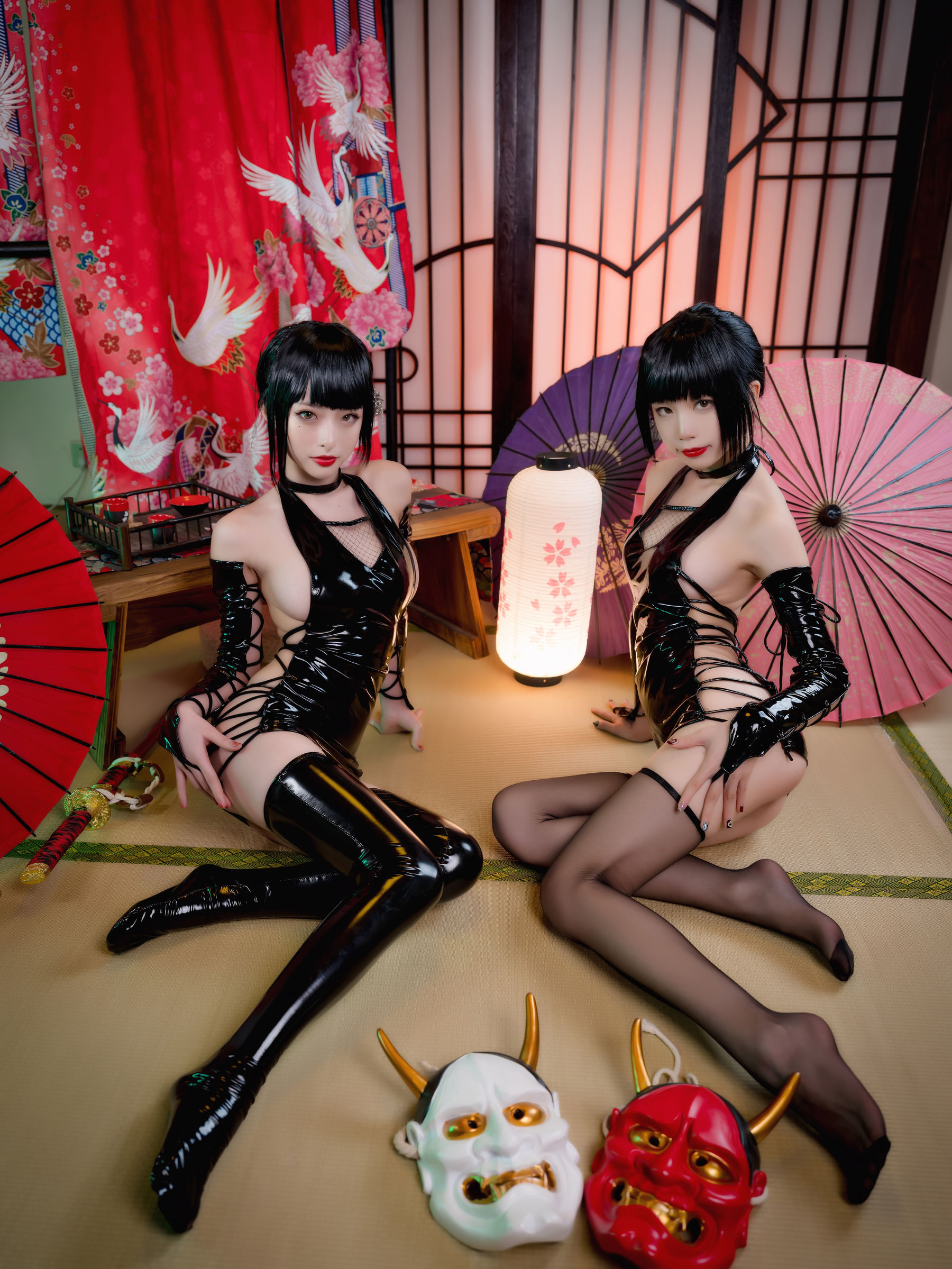 动漫博主水淼aqua&清水由乃 忍者双人 [31P]