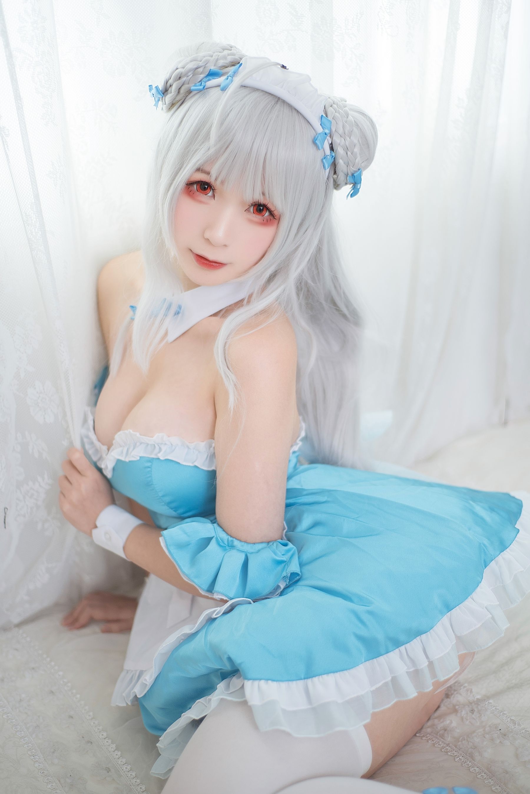 动漫博主樱落酱w – 小天鹅女仆 [13P]