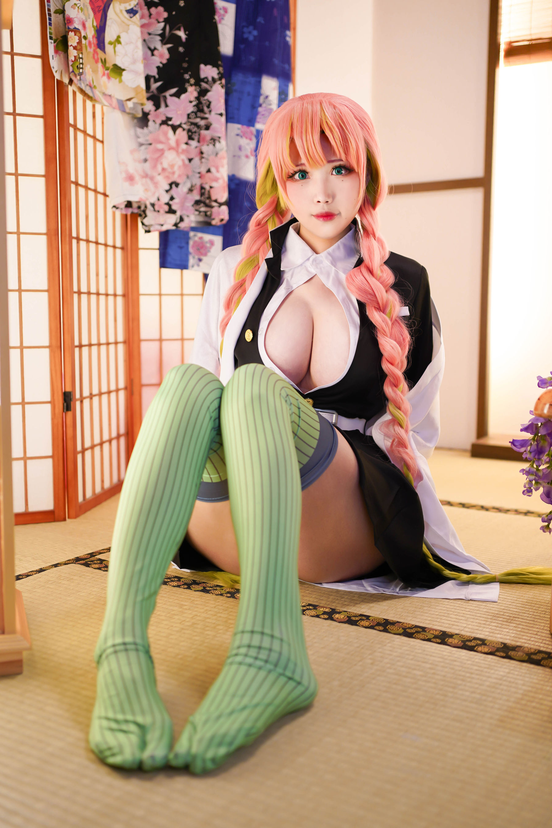 [Cosplay写真] Coser萱-KaYa – 鬼灭之刃 甘露寺 [35P]