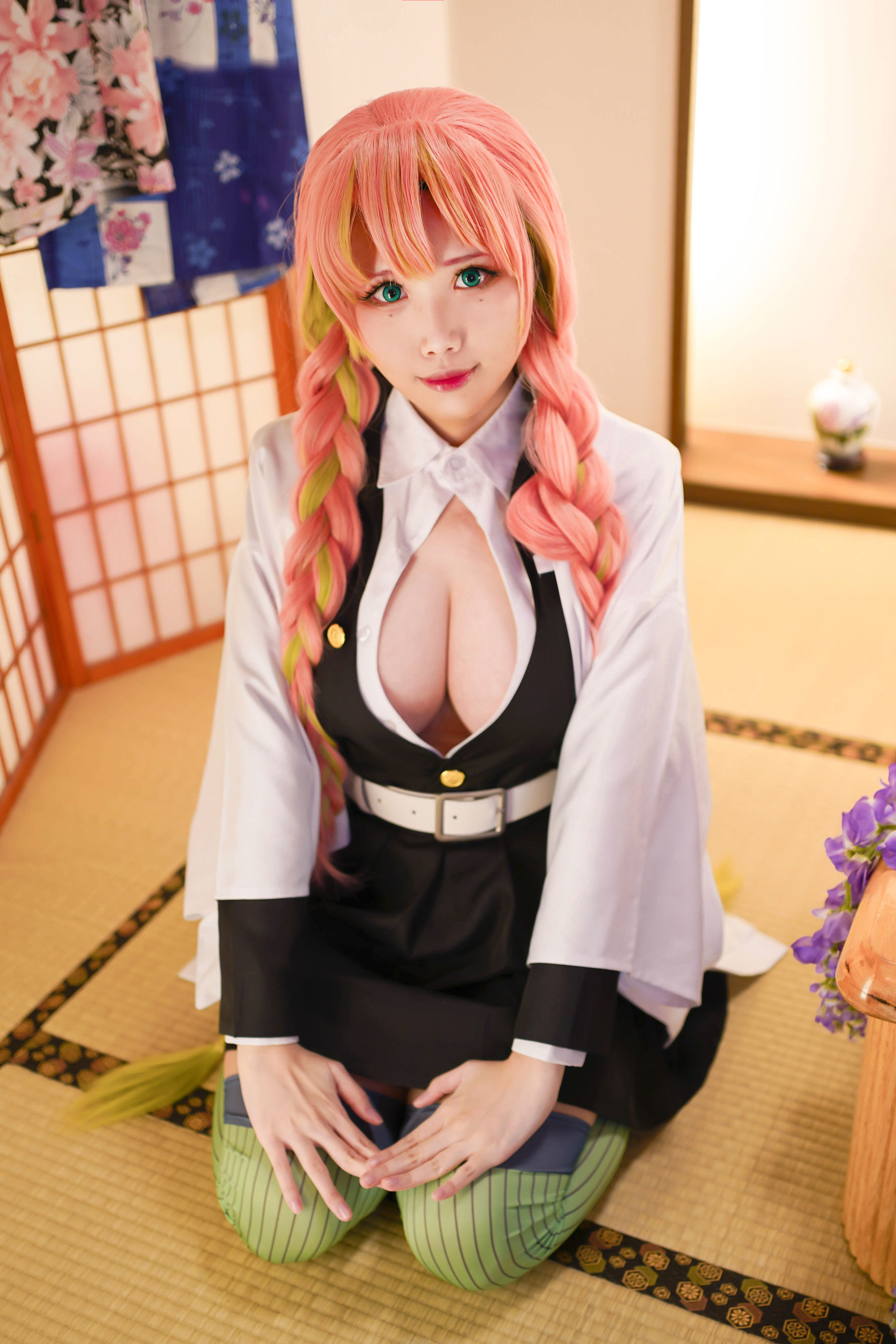 [Cosplay写真] Coser萱-KaYa – 鬼灭之刃 甘露寺 [35P]