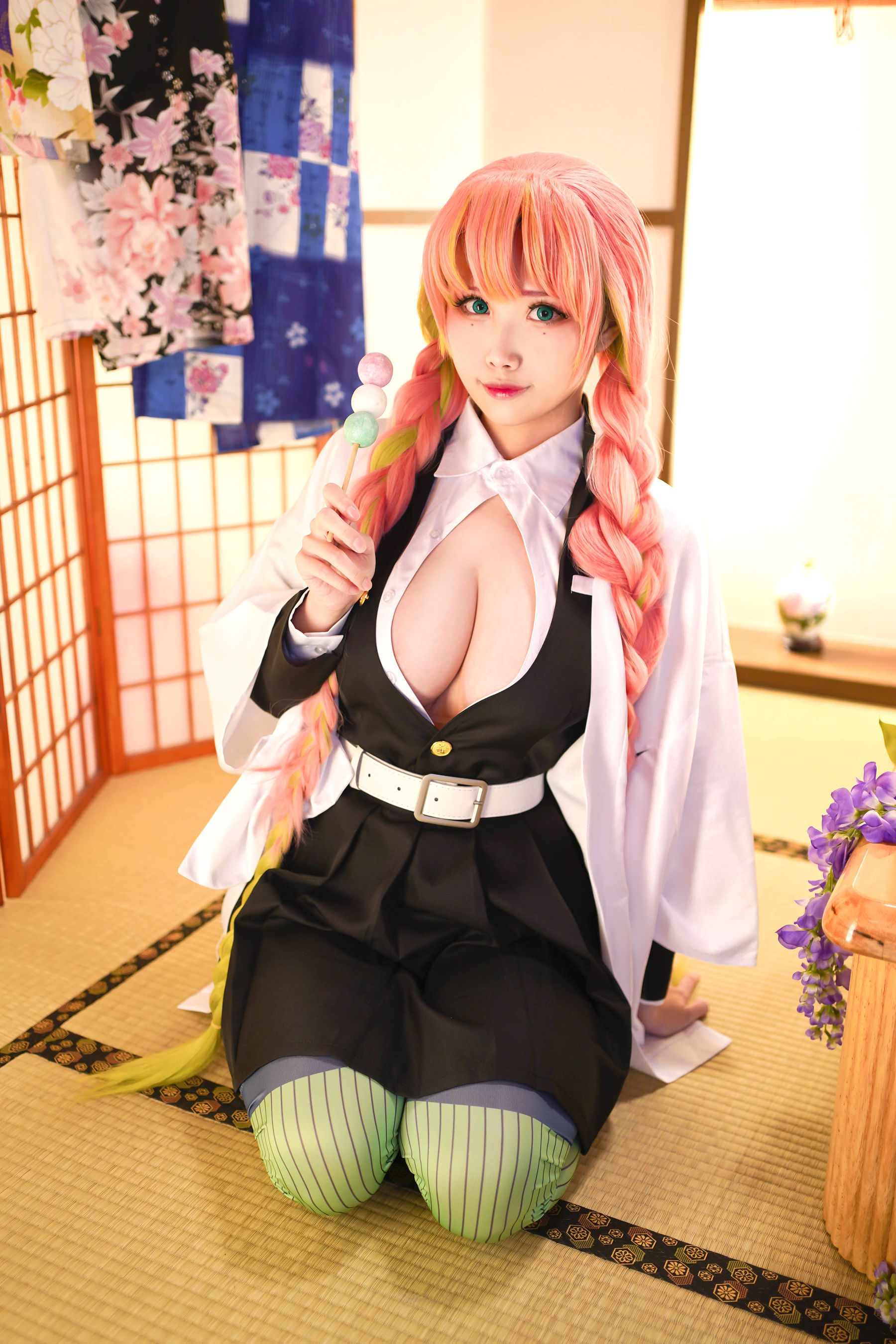 [Cosplay写真] Coser萱-KaYa – 鬼灭之刃 甘露寺 [35P]