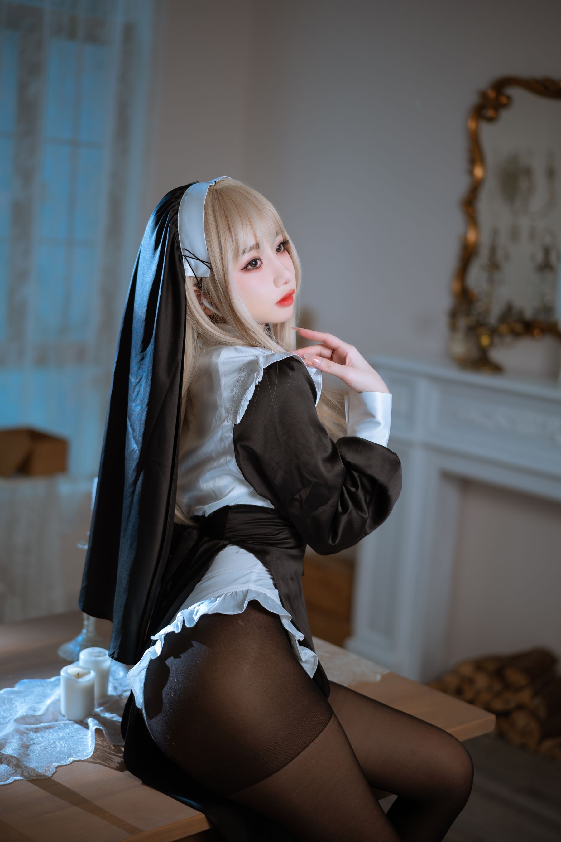 白嫩美少女鬼畜瑶 – 修女 [47P]
