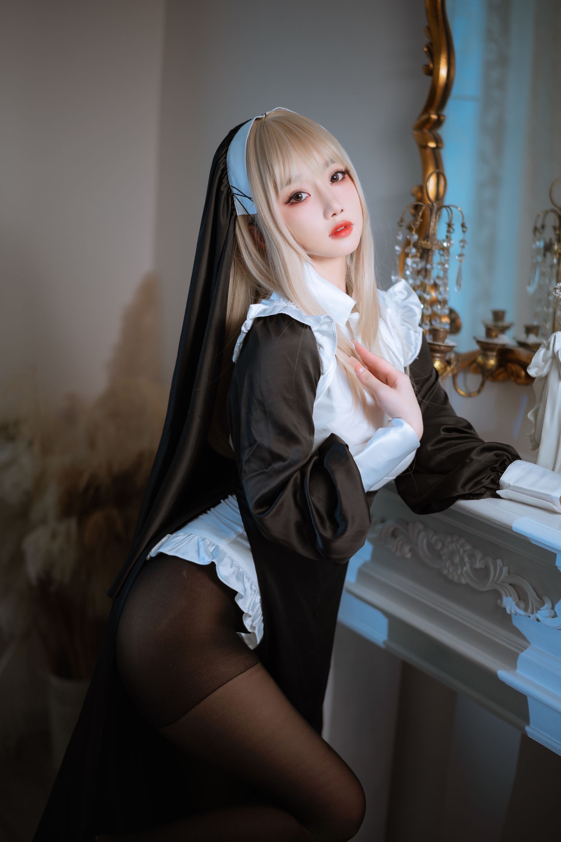白嫩美少女鬼畜瑶 – 修女 [47P]