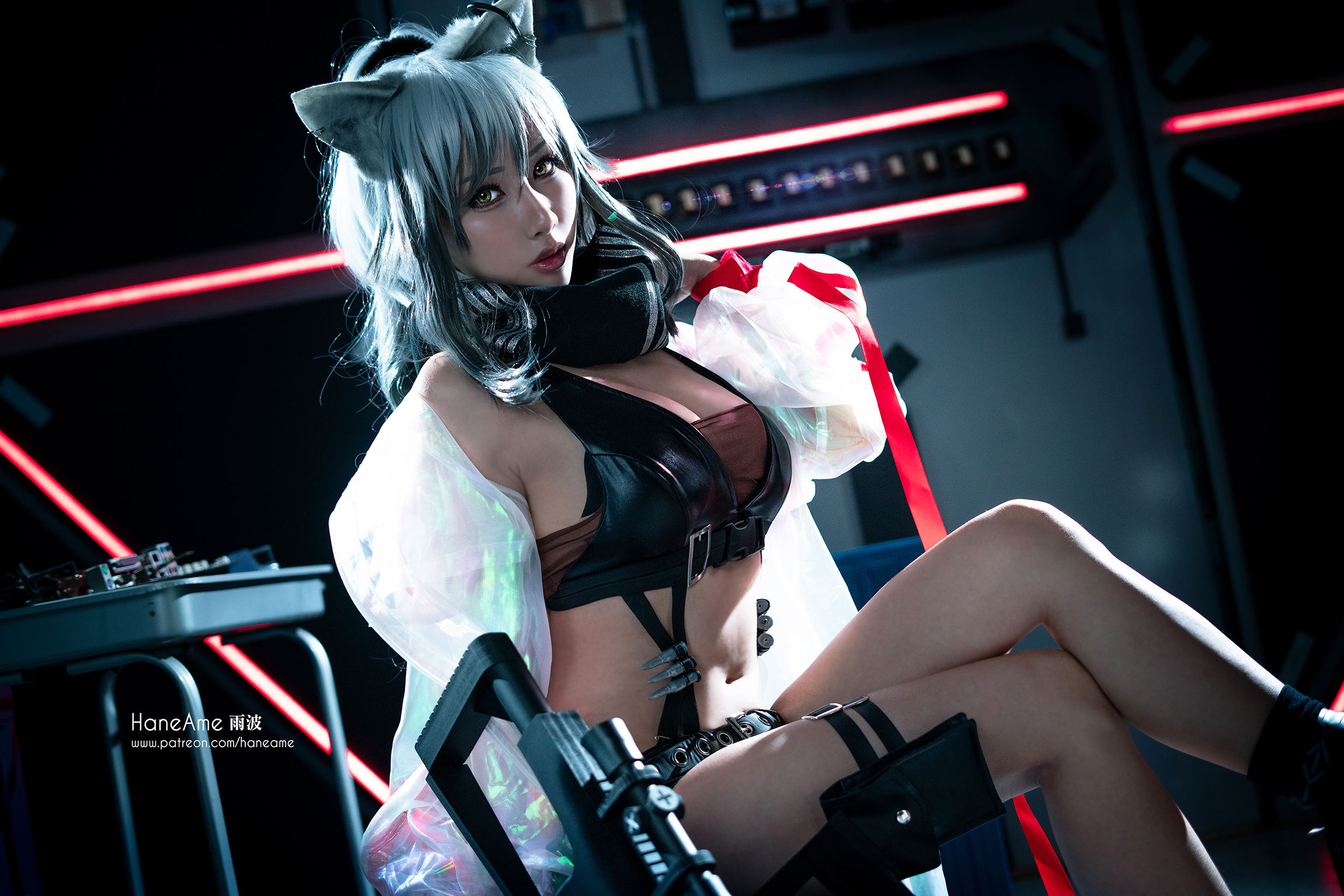 Hane Ame 雨波写真 – 明日方舟黑 [11P]