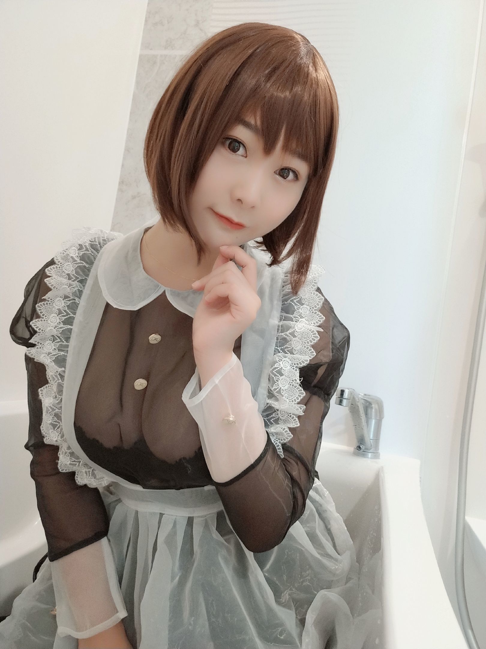 性感Coser三刀刀Miido 透明女仆 [32P]