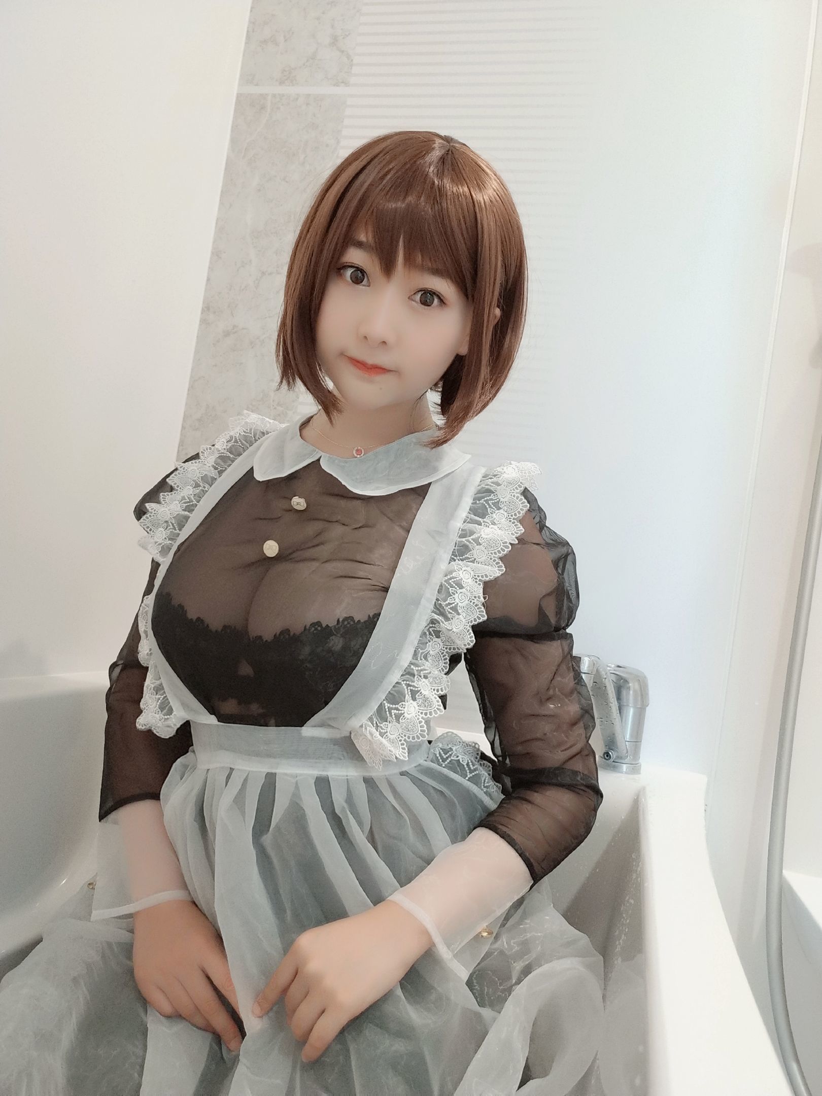 性感Coser三刀刀Miido 透明女仆 [32P]