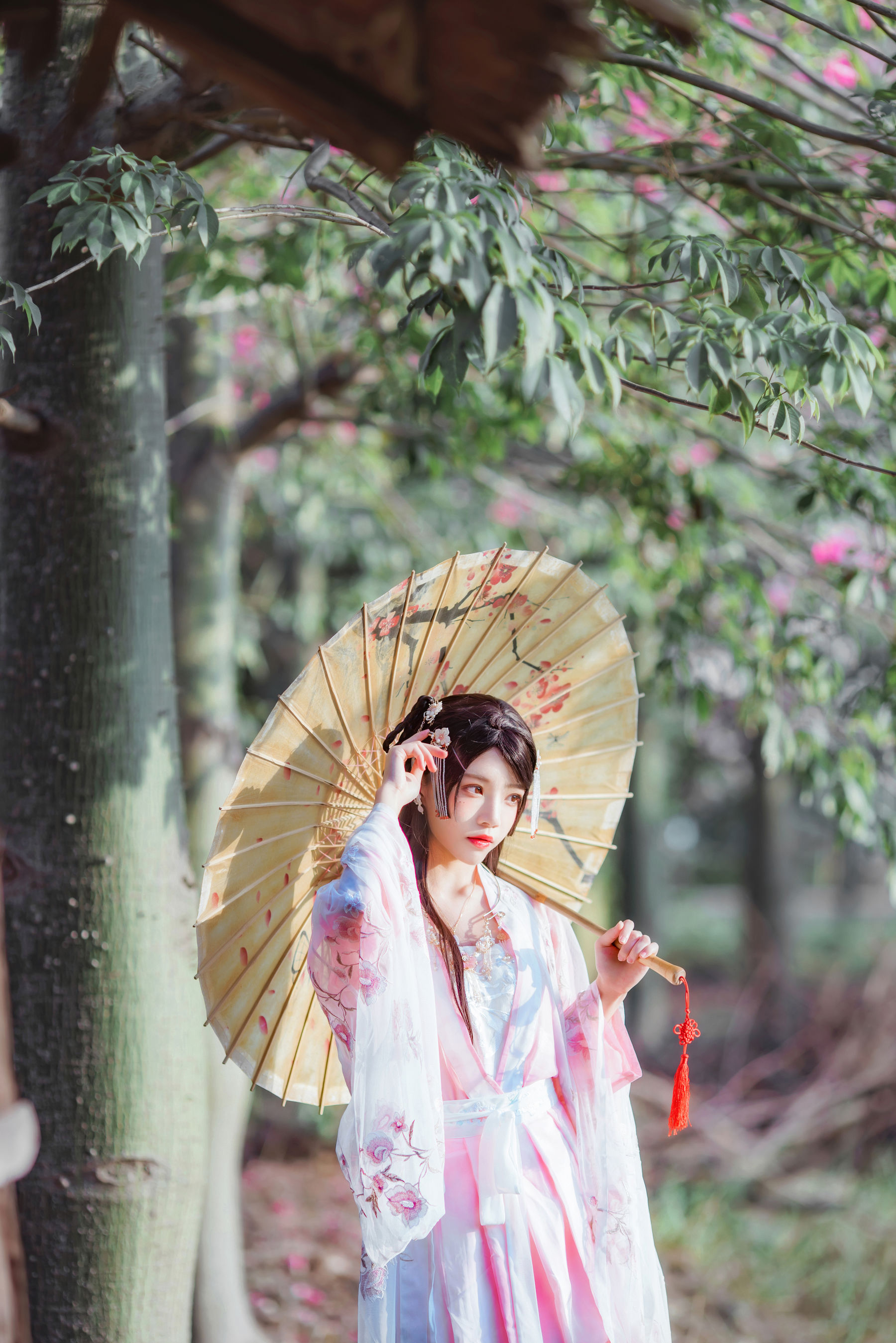 桜桃喵 – 温柔之汉服桃花 [15P]
