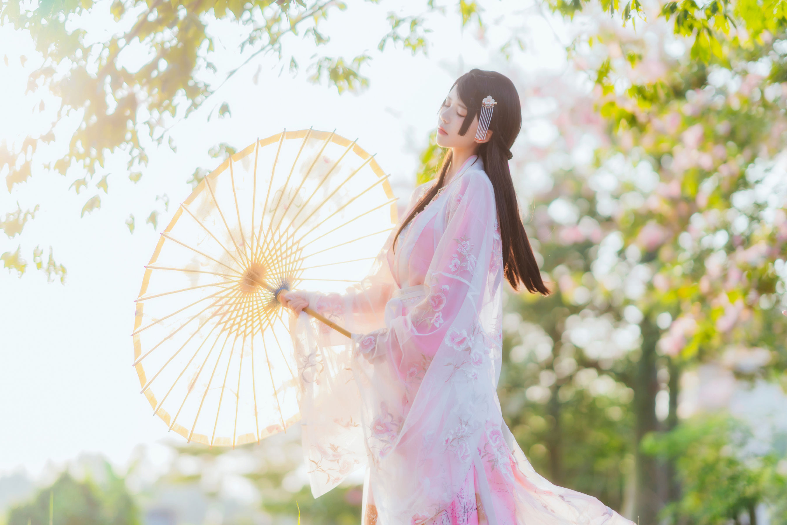 桜桃喵 – 温柔之汉服桃花 [15P]