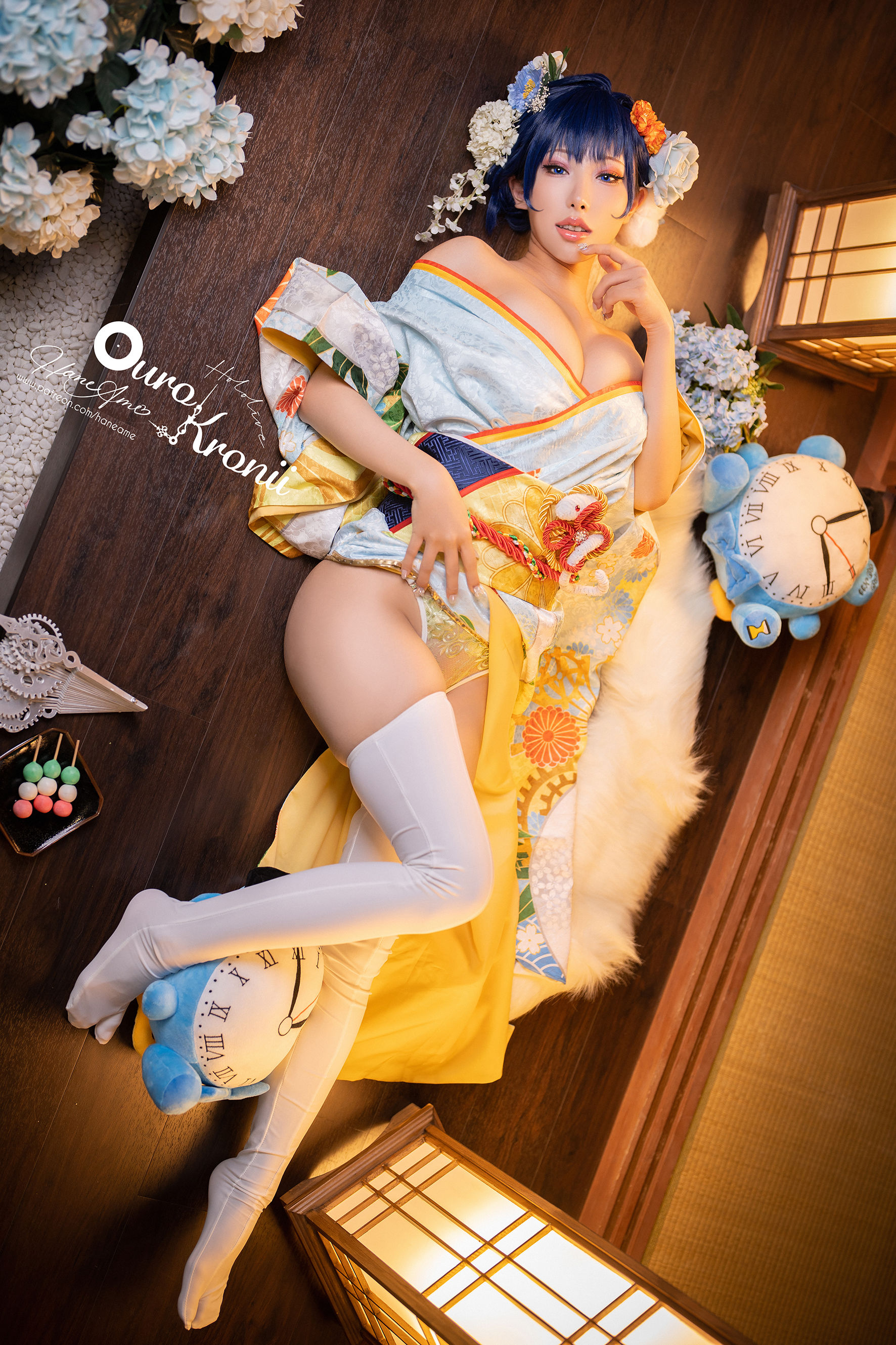 Hane Ame 雨波 – Hololive Kronii 時間 Kimono [26P]