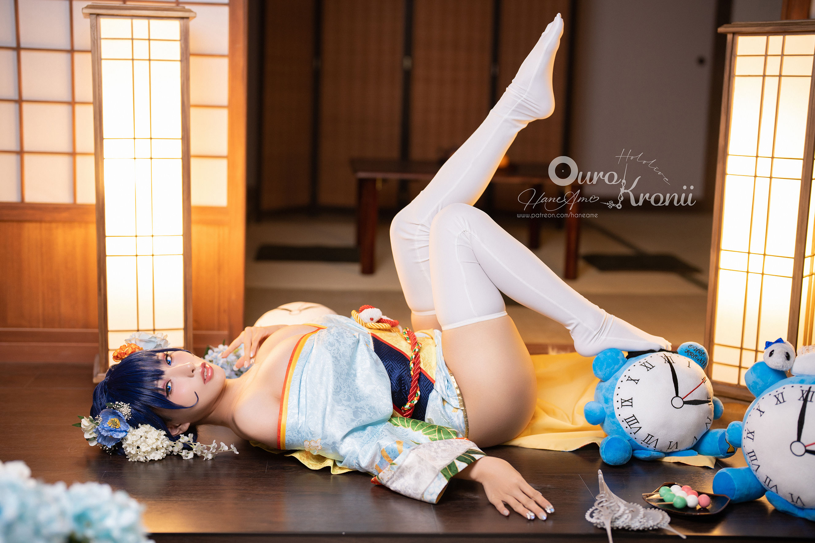 Hane Ame 雨波 – Hololive Kronii 時間 Kimono [26P]