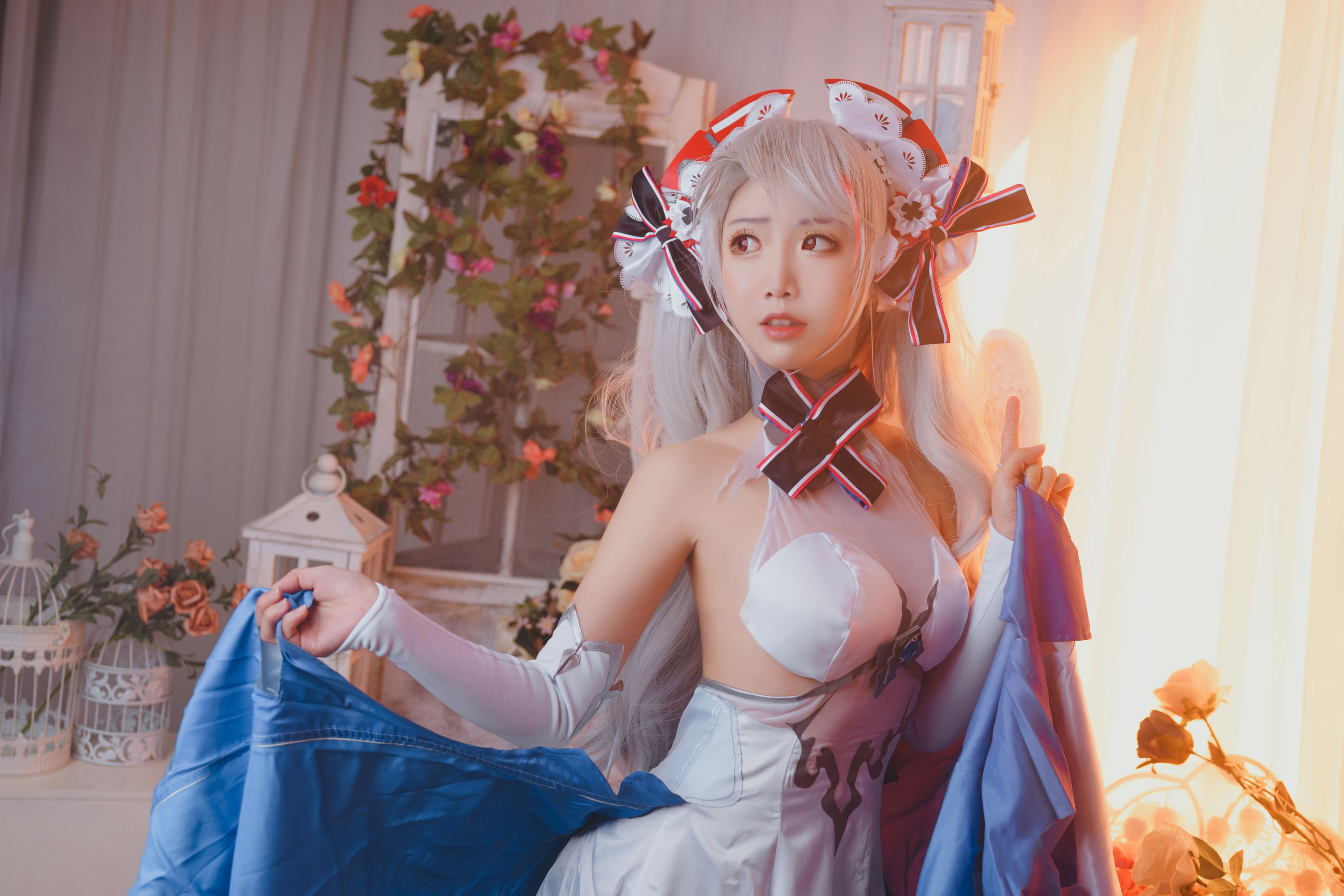 可爱人气Coser面饼仙儿 欧根花嫁 [22P]