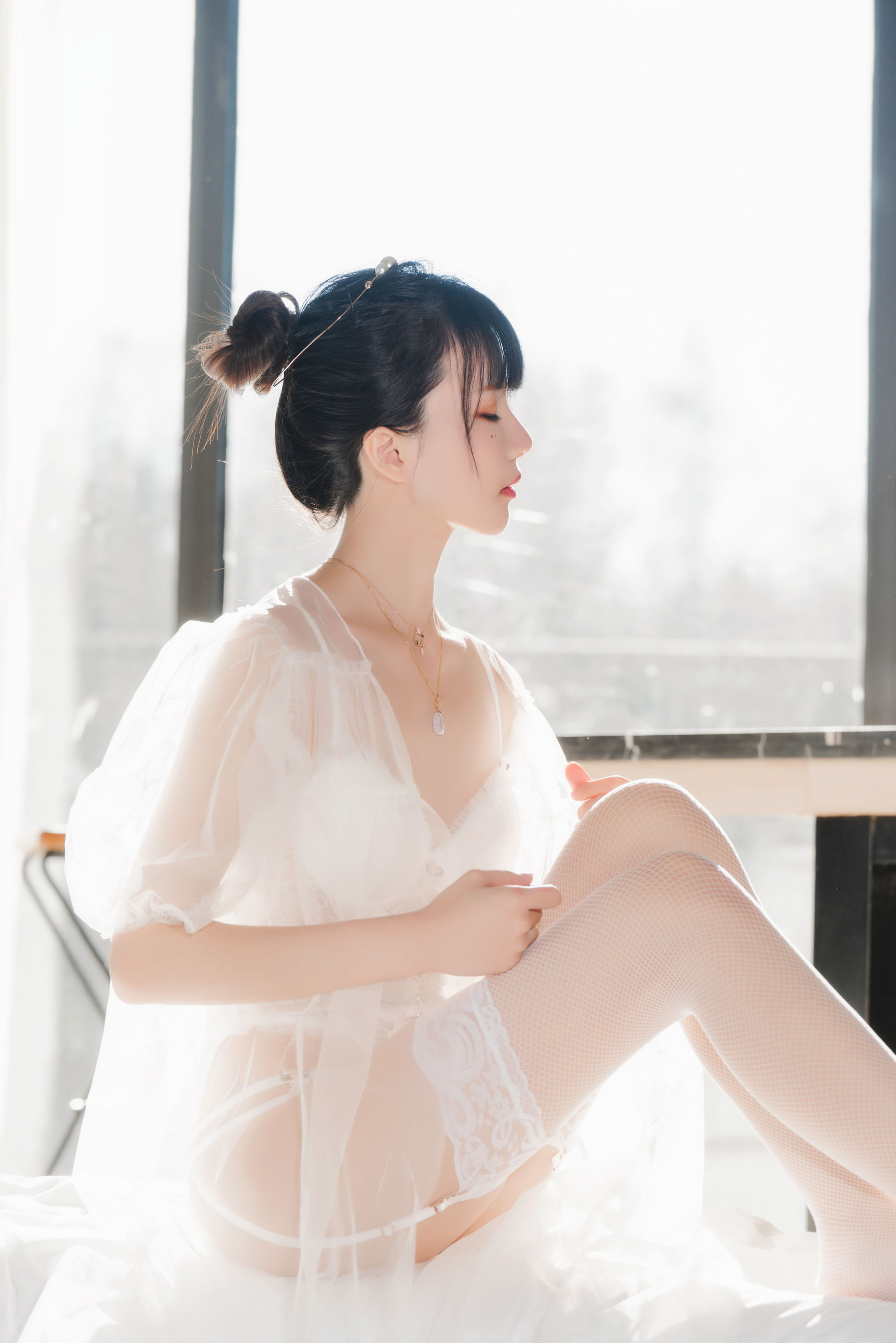 桜桃喵 – 白纱糖01 [35P]