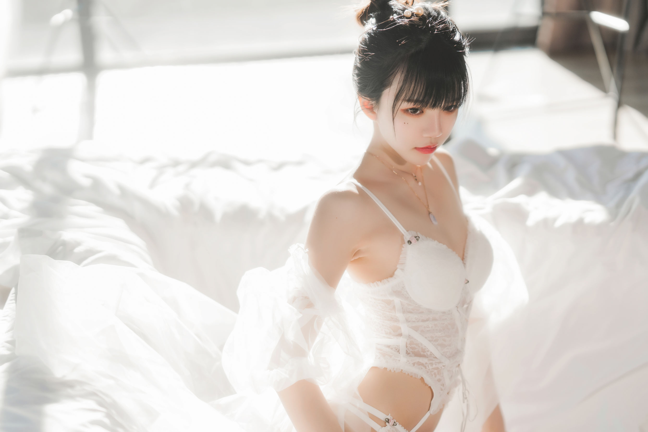 桜桃喵 – 白纱糖01 [35P]