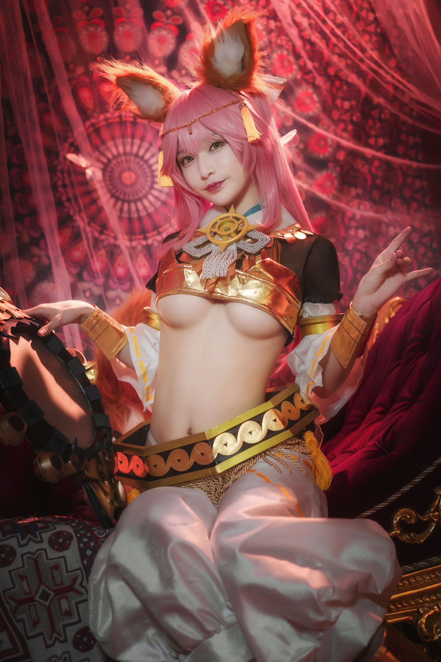[Cosplay写真] 动漫博主铁板烧鬼舞w – 玉藻前 神话 [20P]