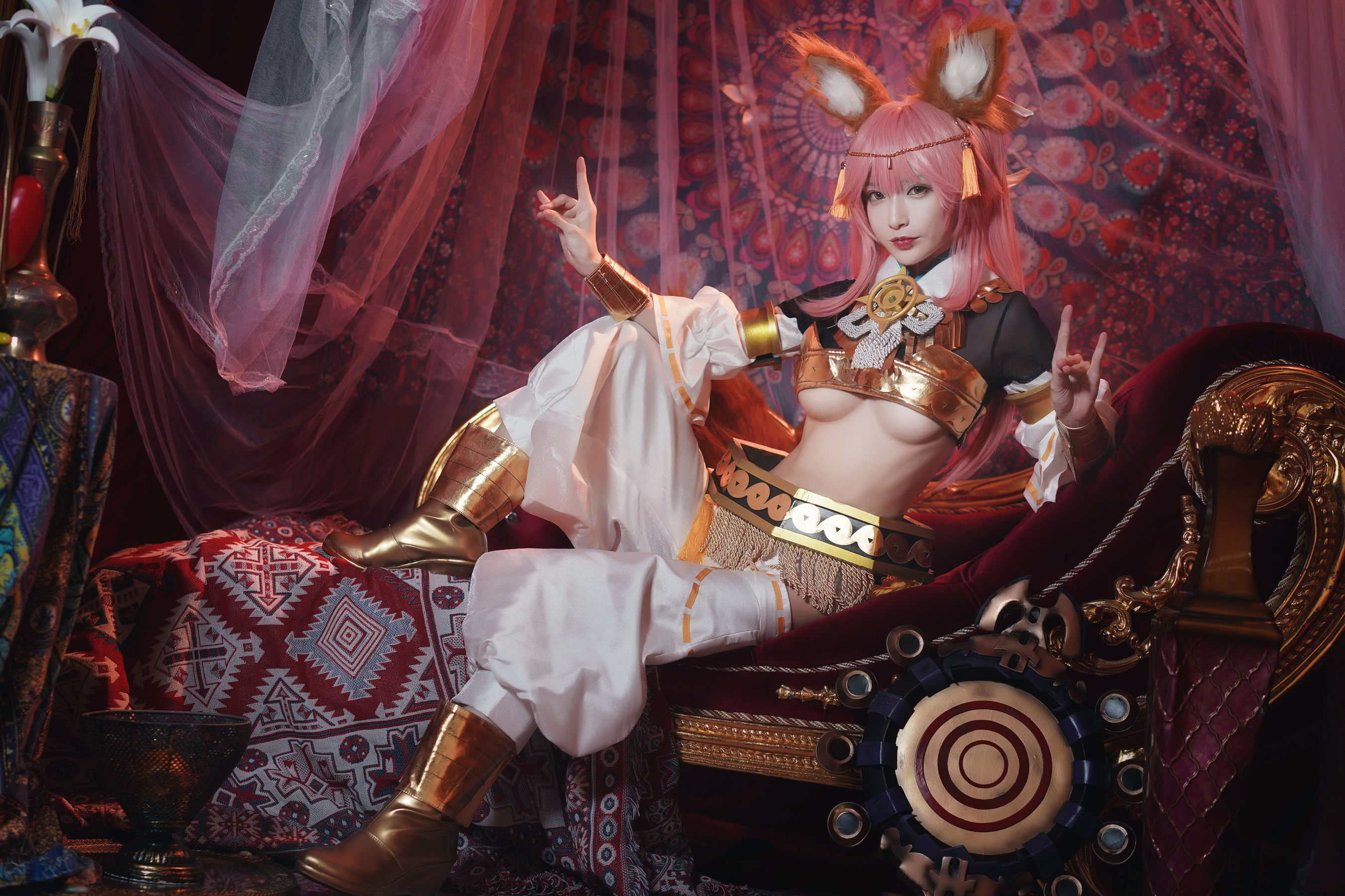 [Cosplay写真] 动漫博主铁板烧鬼舞w – 玉藻前 神话 [20P]