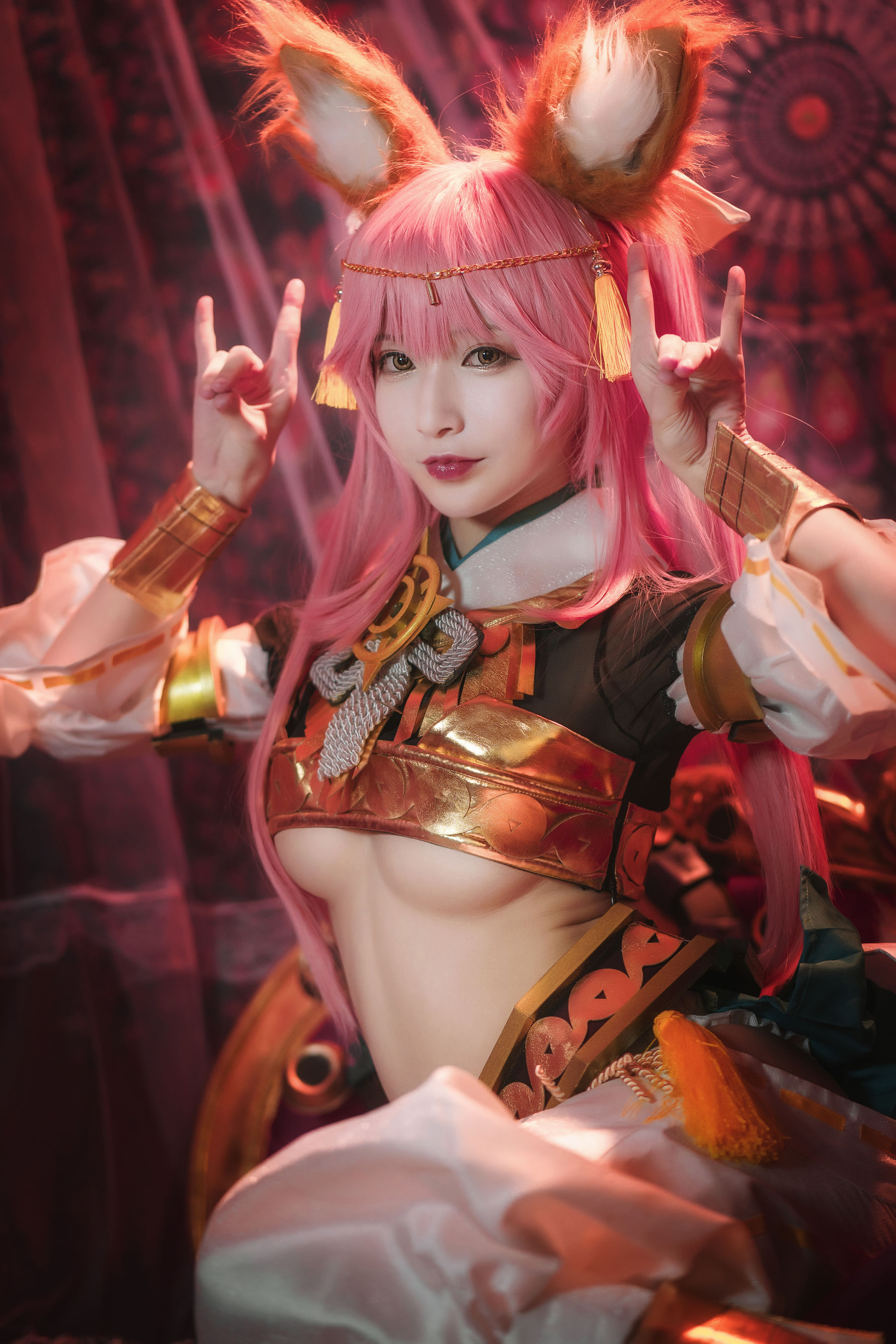 [Cosplay写真] 动漫博主铁板烧鬼舞w – 玉藻前 神话 [20P]