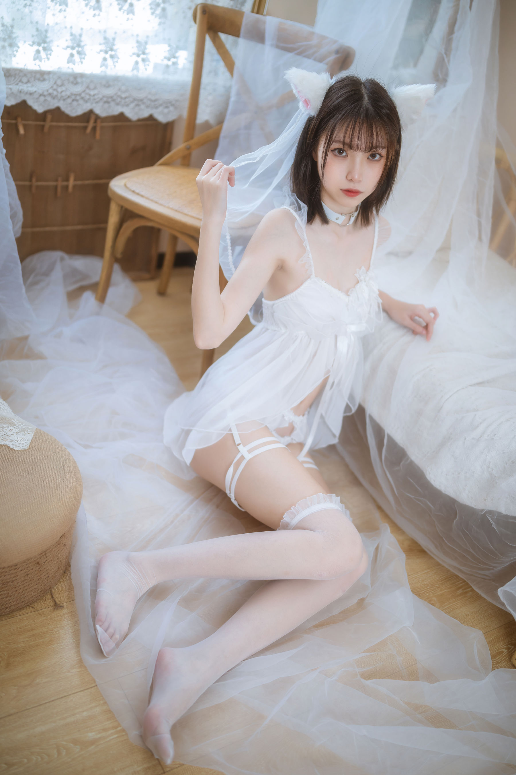 许岚 – 少女白色裙 [41P]