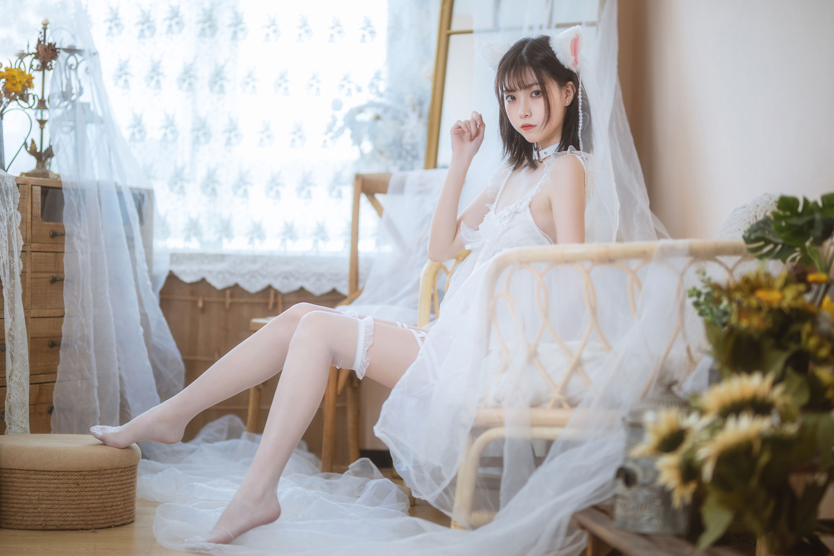 许岚 – 少女白色裙 [41P]