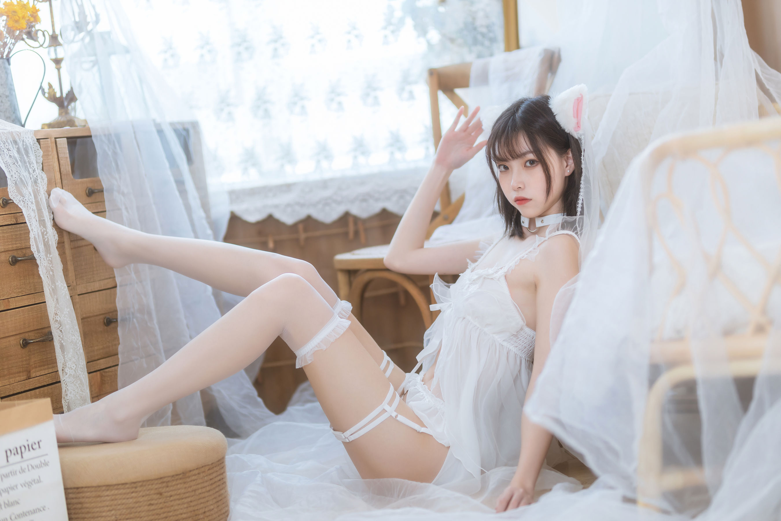 许岚 – 少女白色裙 [41P]