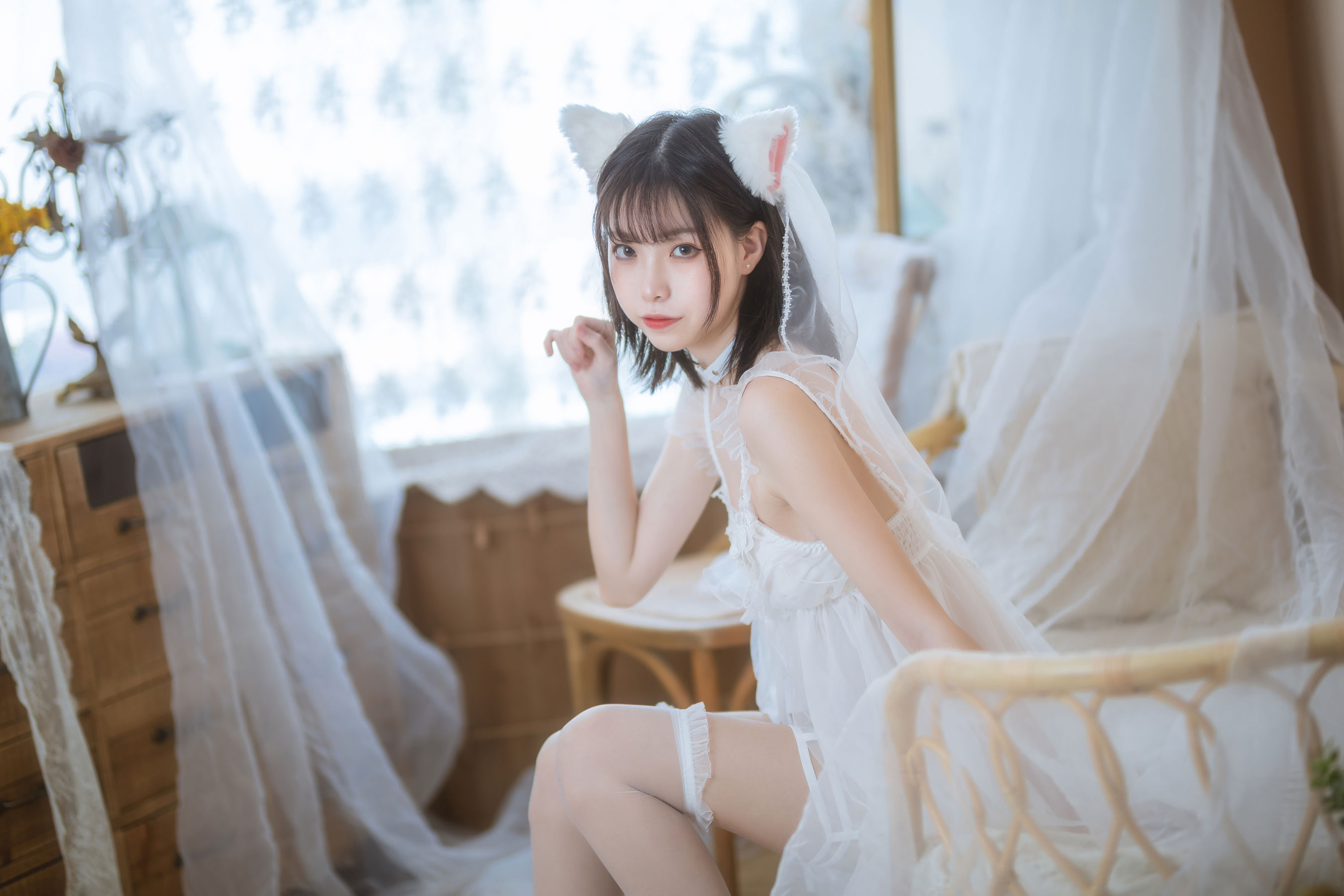 许岚 – 少女白色裙 [41P]