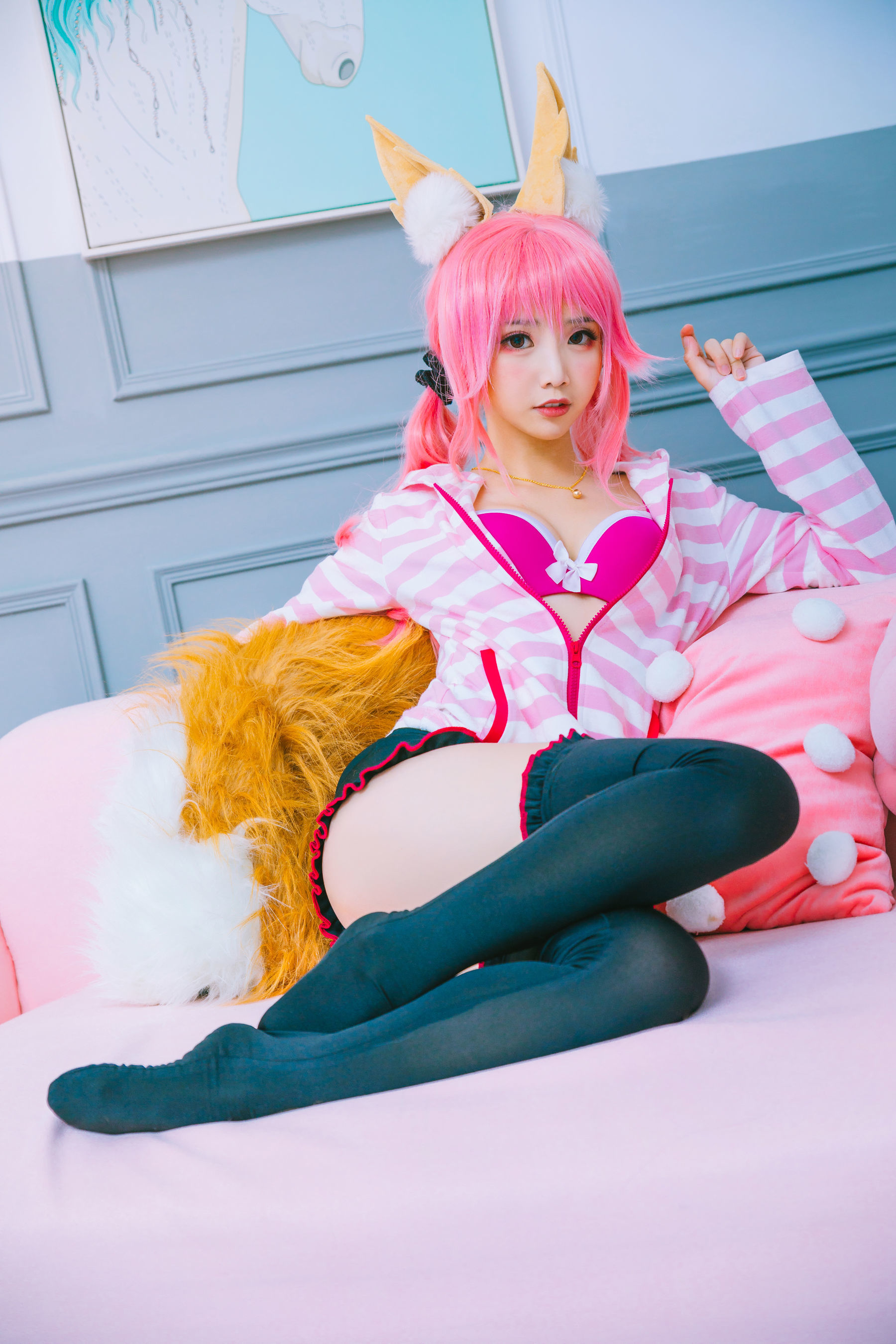 [萝莉COS] 面饼仙儿 – 玉藻前日常 [16P]