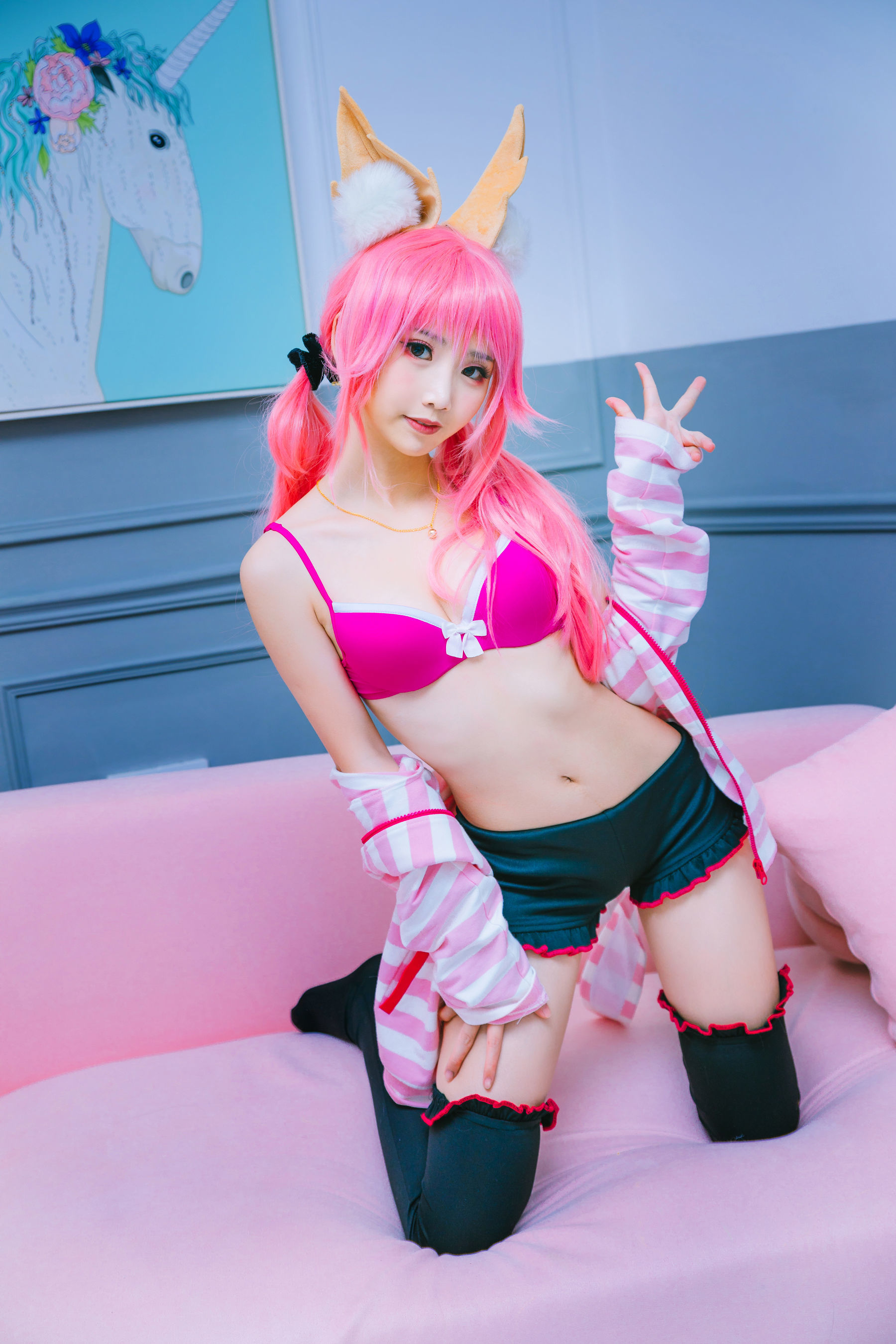 [萝莉COS] 面饼仙儿 – 玉藻前日常 [16P]